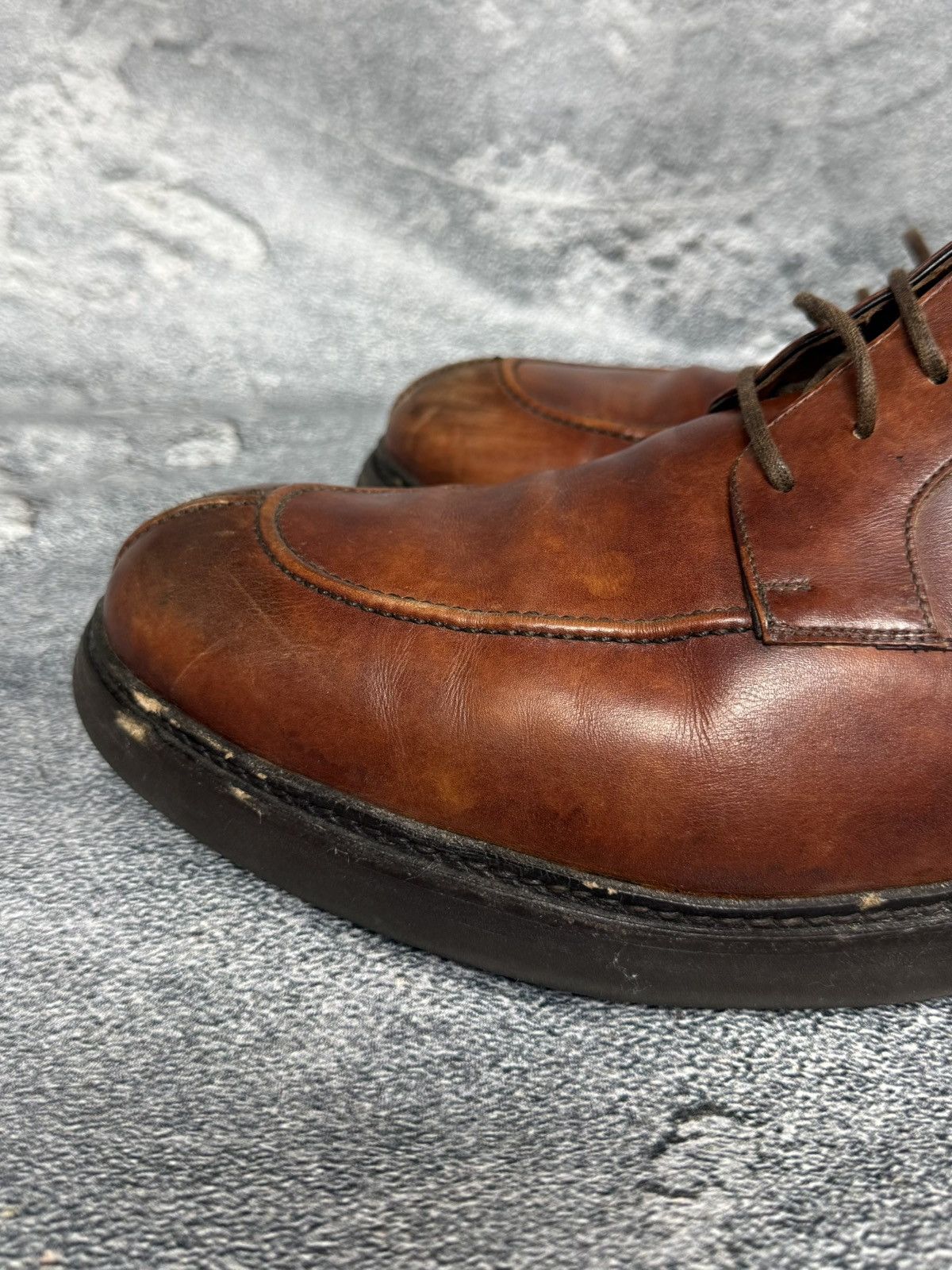 Ermenegildo Zegna zegna ermenegildo couture leather boots shoes lace up Size US 13 / EU 46 - 6 Thumbnail