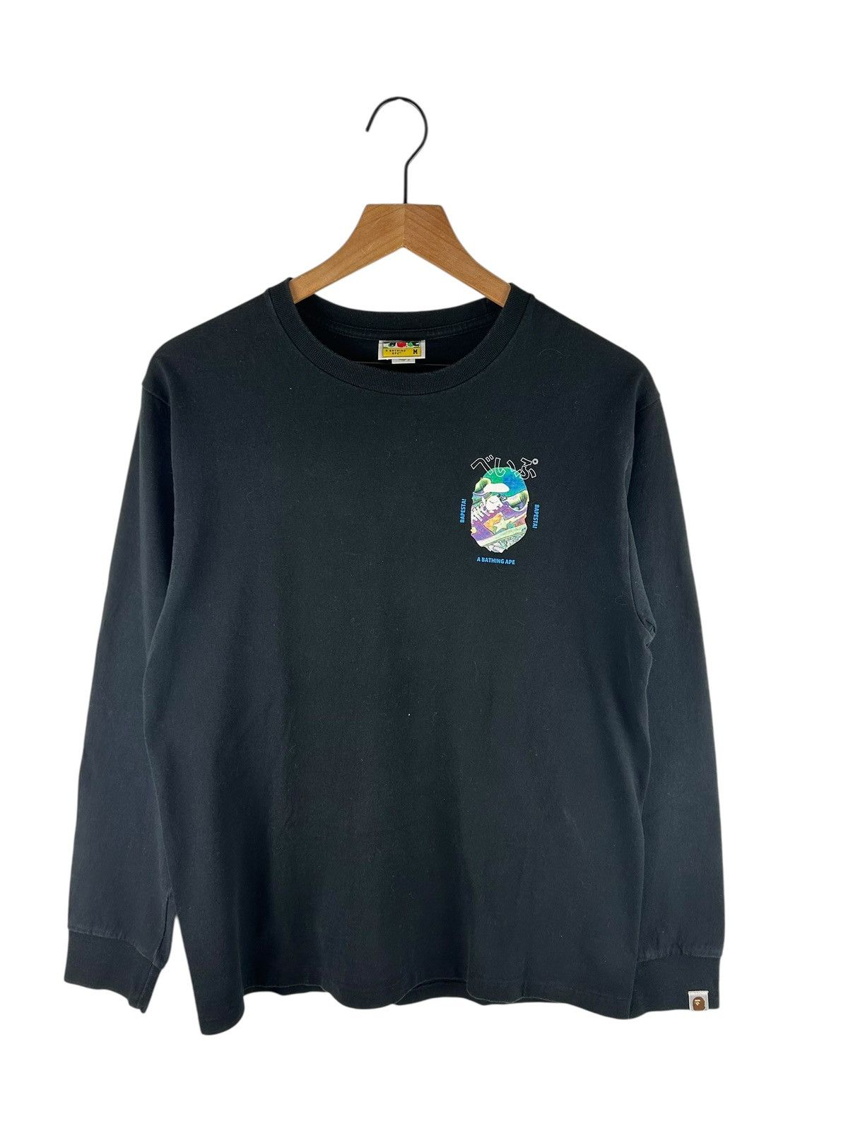 Bape Bape Hiragana Print L/S Tee Size US M / EU 48-50 / 2 - 4 Thumbnail