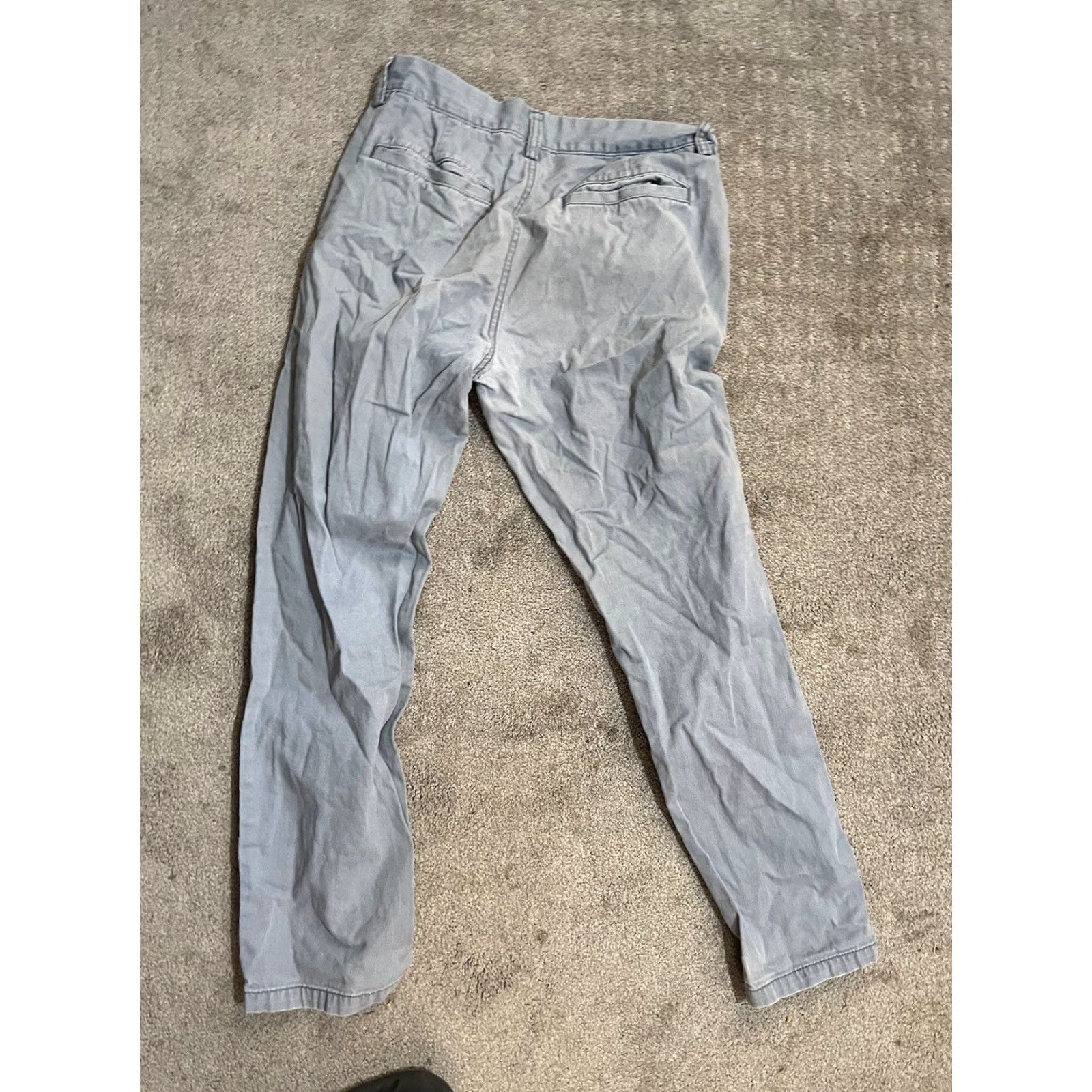 Old Navy Old Navy Lived In Chino Pant Straight Solid Gray Men 30x30 Size US 30 / EU 46 - 3 Thumbnail