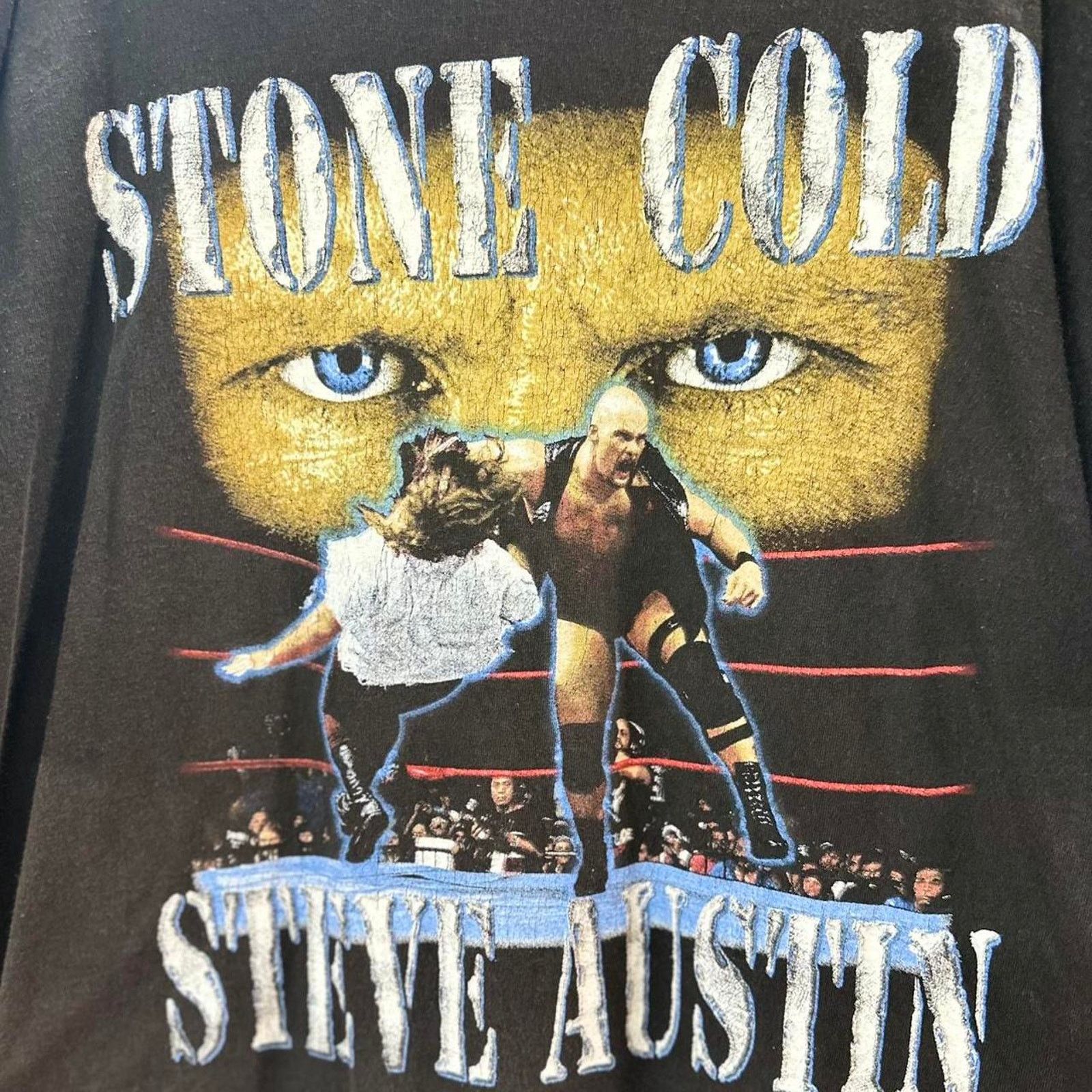 AAA Vintage 1999 wwf stone cold Size US XL / EU 56 / 4 - 2 Thumbnail