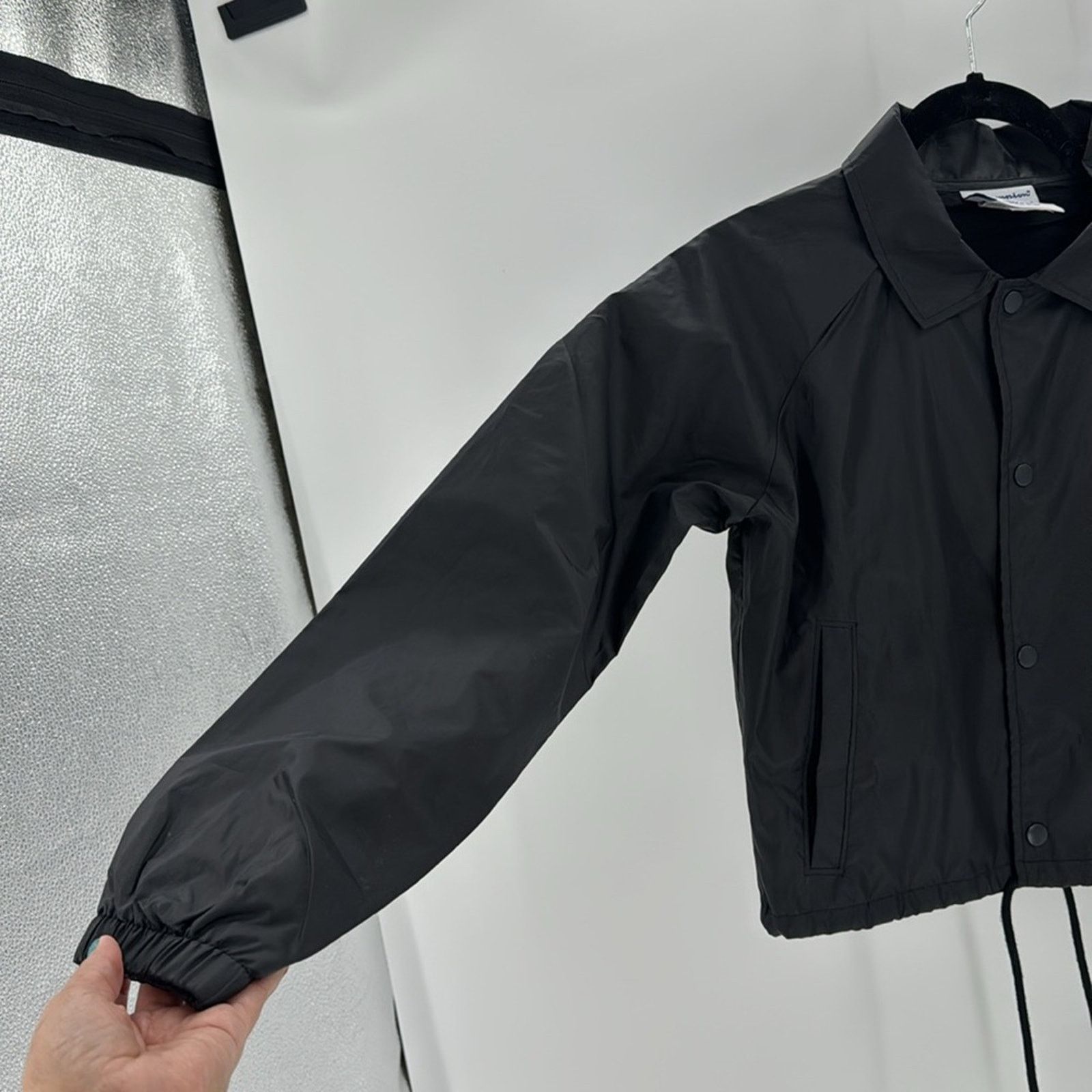 Champion Champion Authentic Cropped Coaches Jacket windbreaker sz XS Size XS / US 0-2 / IT 36-38 - 5 Thumbnail