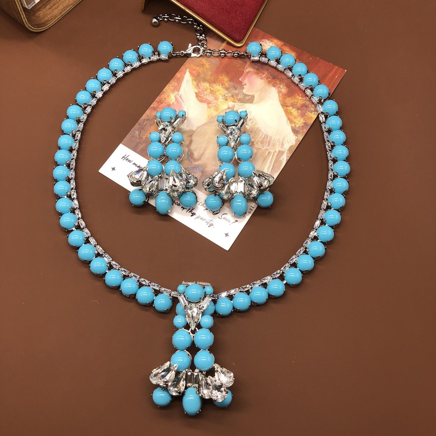 Other blue necklace or earring Size ONE SIZE - 1 Thumbnail