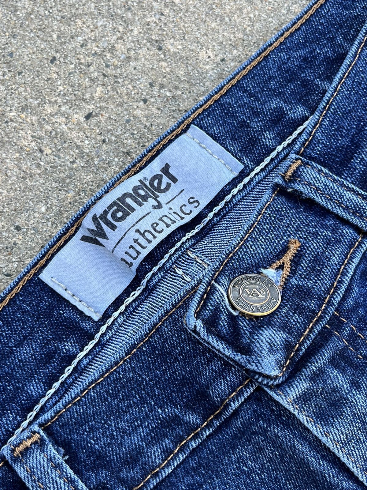 JNCO × Vintage × Wrangler Crazy Vintage Y2K Wrangler Wash Jeans Size US 32 / EU 48 - 3 Thumbnail