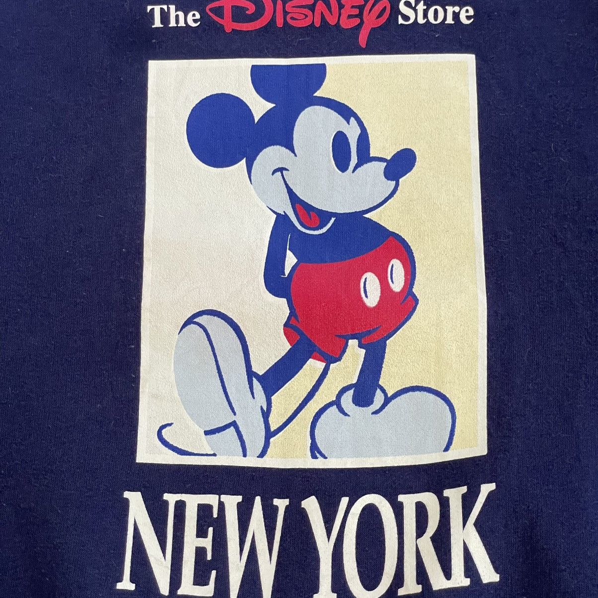 Disney 90s Disney Store NEW YORK Mickey Mouse Sweatshirt Navy Blue Size US L / EU 52-54 / 3 - 4 Thumbnail