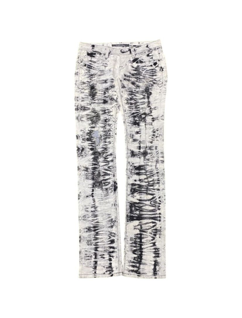 Japanese Brand Acid wash Buckaroo jeans distressed Size US 29 - 1 Thumbnail