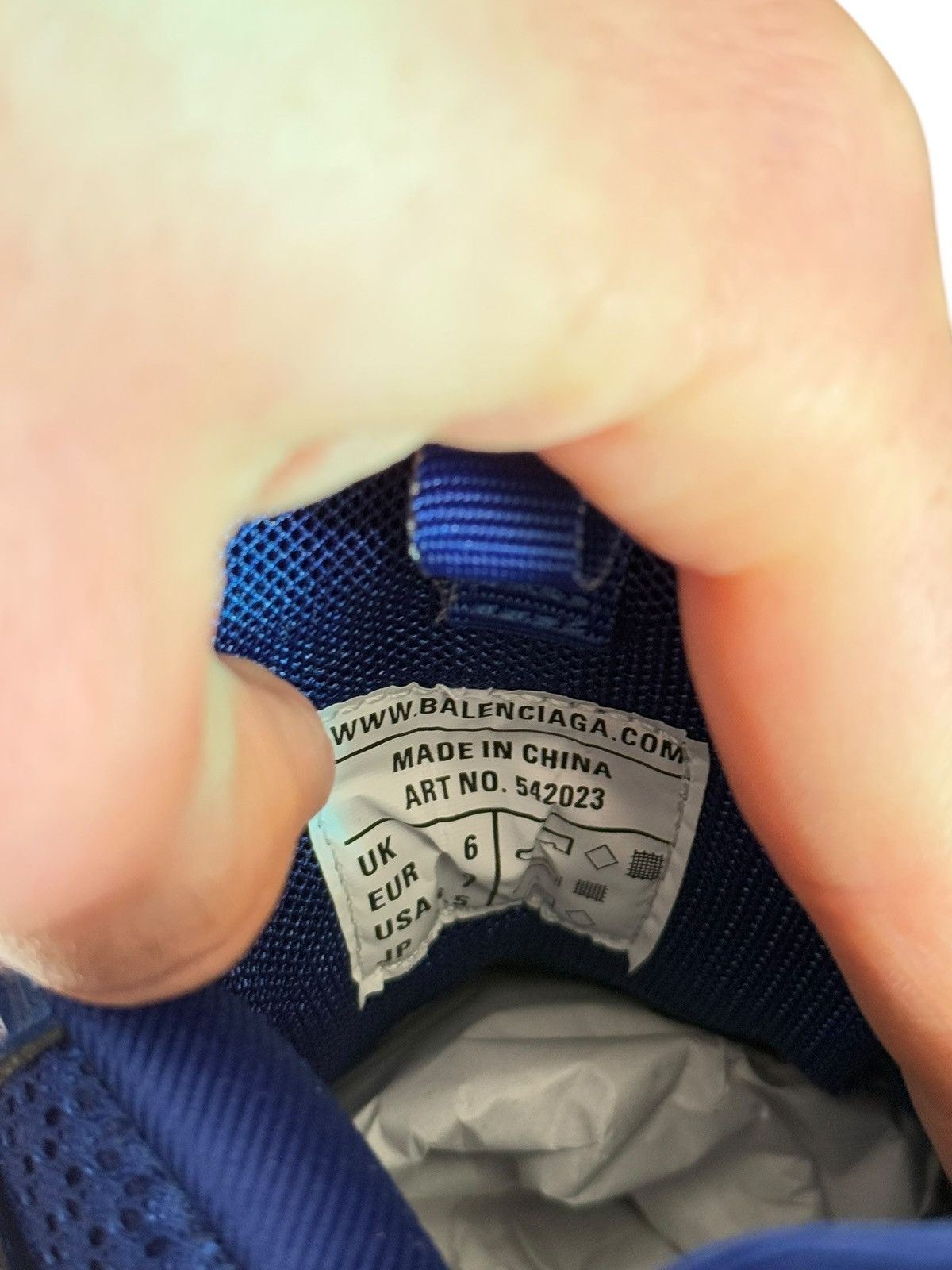 Balenciaga Metallic Blue Track Runner Sneaker Size US 7 / EU 40 - 13 Thumbnail