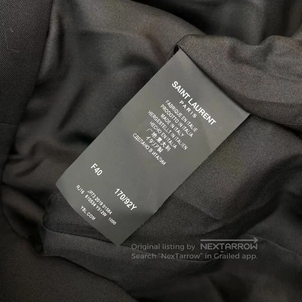 Saint Laurent Paris Saint Laurent Black Blazer Bow Dress. Size S / US 4 / IT 40 - 4 Thumbnail