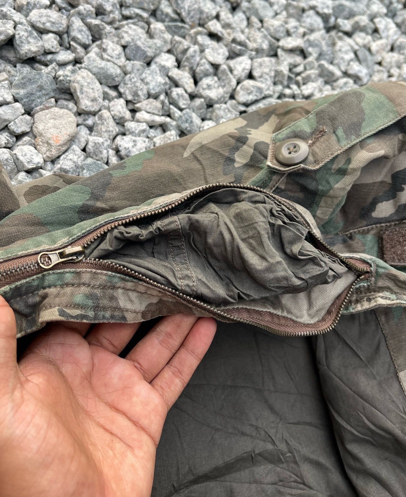 Japanese Brand × Vintage 🔥Vintage Real Crush Camo M-65 Woodland Field Jacket Size US M / EU 48-50 / 2 - 10 Thumbnail