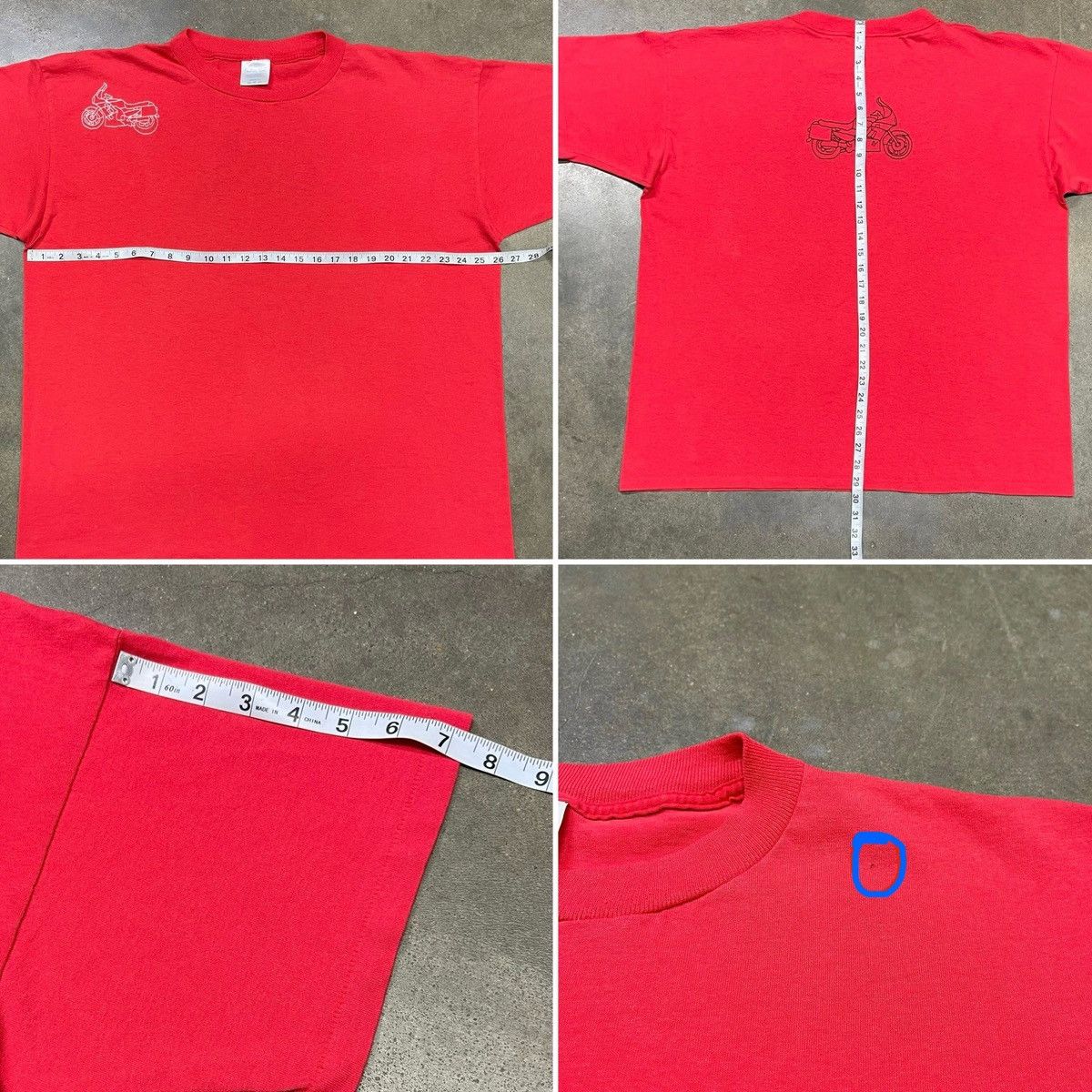 Vintage Vintage 90s Motorcycle Embroidered T-Shirt Single Stitch USA Size US XXL / EU 58 / 5 - 8 Thumbnail