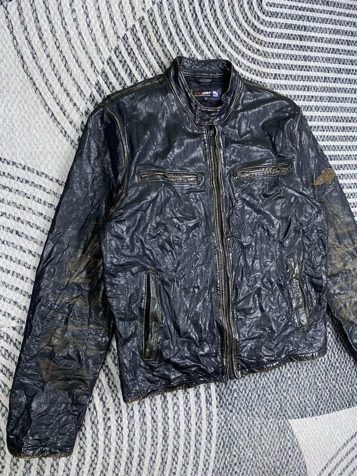 Izod Vintage Izod Indy Car Series Speedway Leather Jacket Size US M / EU 48-50 / 2 - 3 Thumbnail