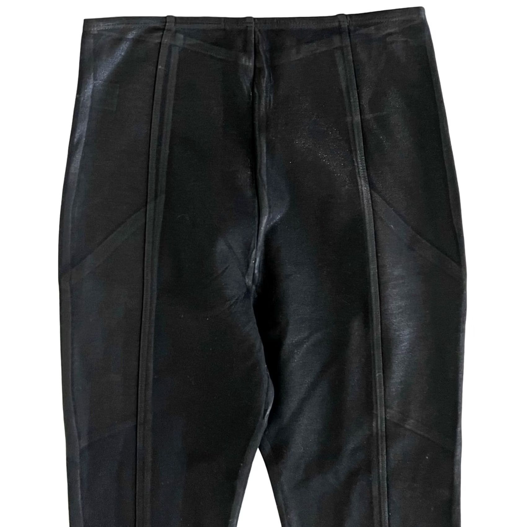 Vintage VINTAGE Minxx Leggings Faux Leather Black Pull On Pants Women’s Size L Size 36" / US 14 / IT 50 - 4 Thumbnail