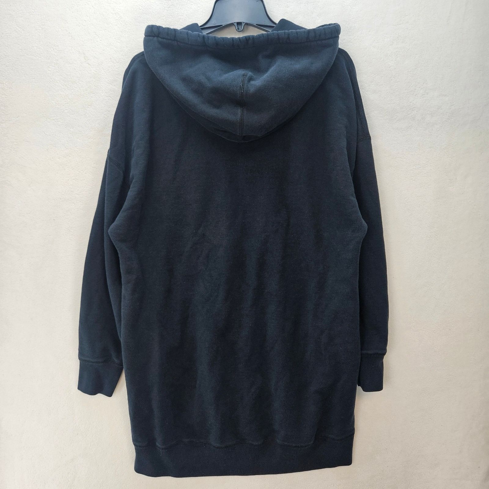 Converse CONVERSE WOMEN'S MEDIUM BLACK HOODED SWEATER DRESS Size M / US 6-8 / IT 42-44 - 7 Thumbnail