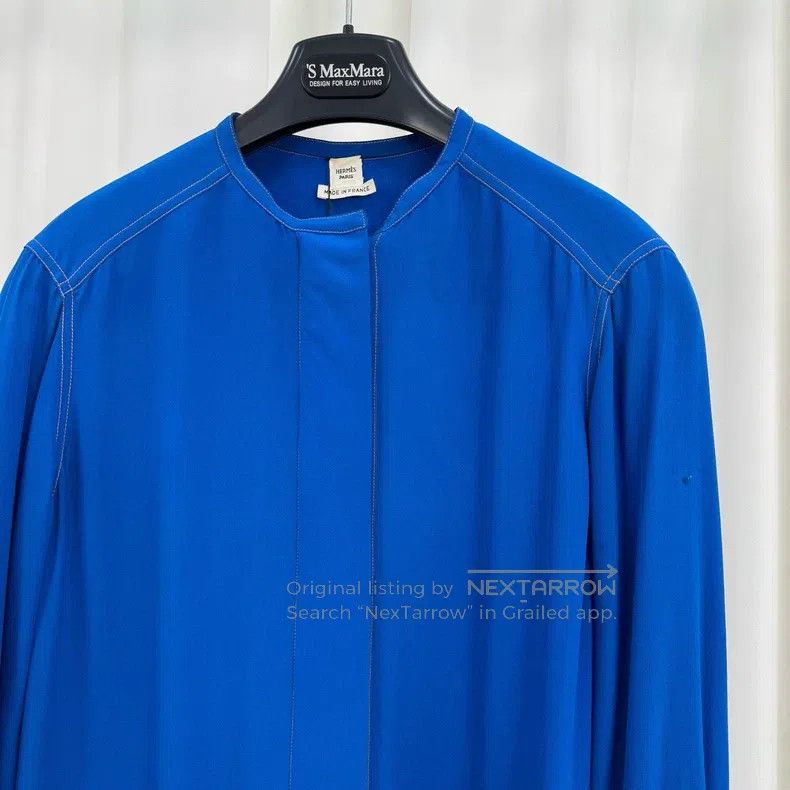 Hermes Hermes Sleeve H Embroidered Silk Dress Size XS / US 0-2 / IT 36-38 - 3 Thumbnail