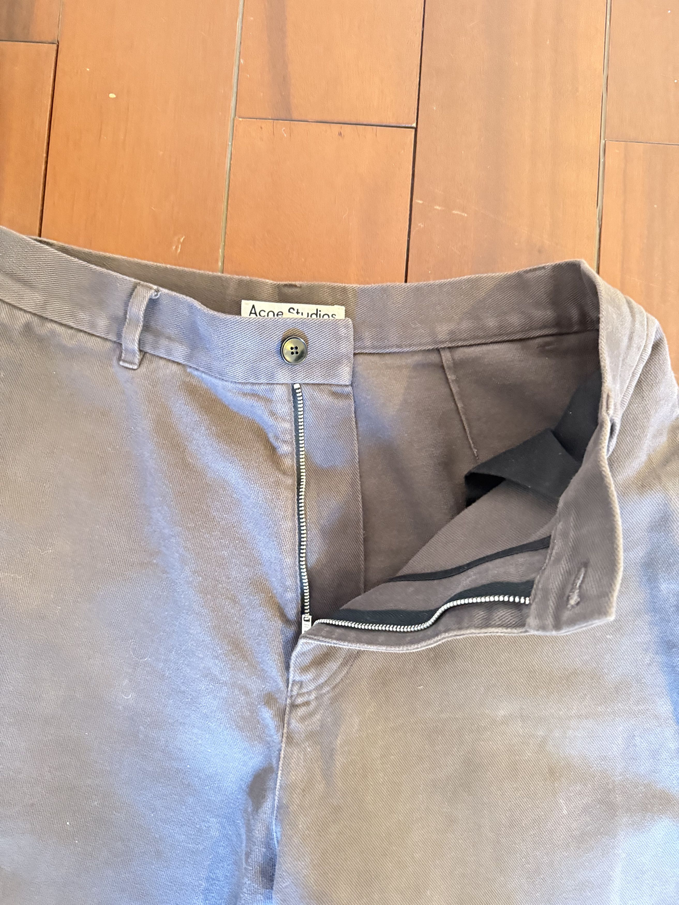 Acne Studios Acne Studios Brown Wide Leg FN-MN-TROU000963 Size US 30 / EU 46 - 2 Thumbnail