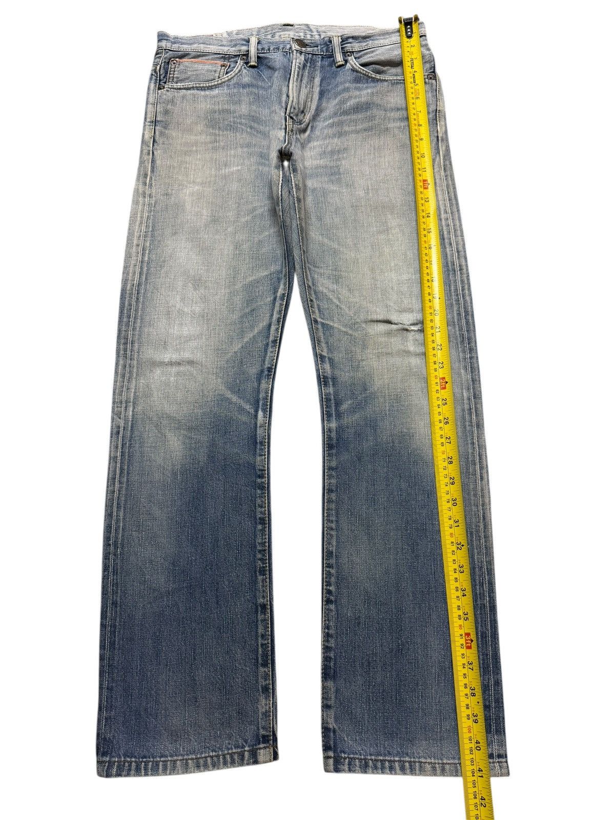 Edwin Vintage 90s Japan Edwin Selvedge Blue Faded Wash Straight Size US 33 - 12 Thumbnail