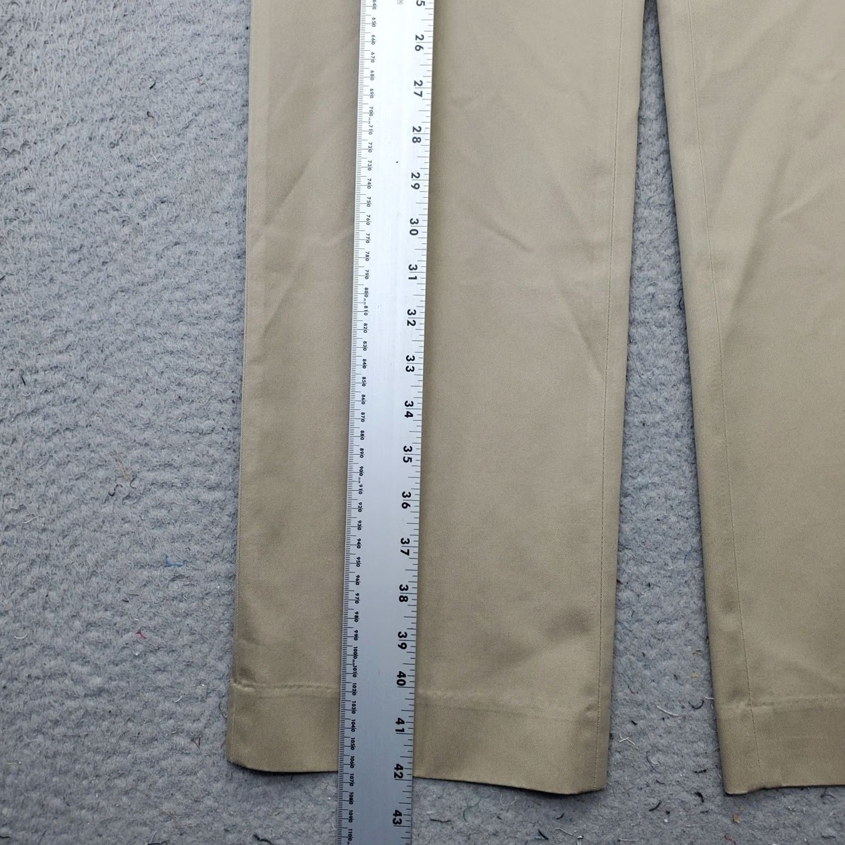 Banana Republic Banana Republic Mens Dress Pants 33 Tan Slim Fit Non-Iron Formal Tailored Shirt? Size US 33 - 3 Thumbnail