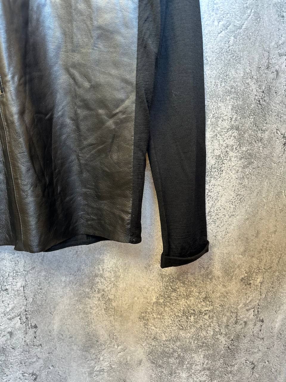 The Kooples The Kooples Lambskin Leather-Panel Zip Cardigan Wool Size L / US 10 / IT 46 - 9 Thumbnail