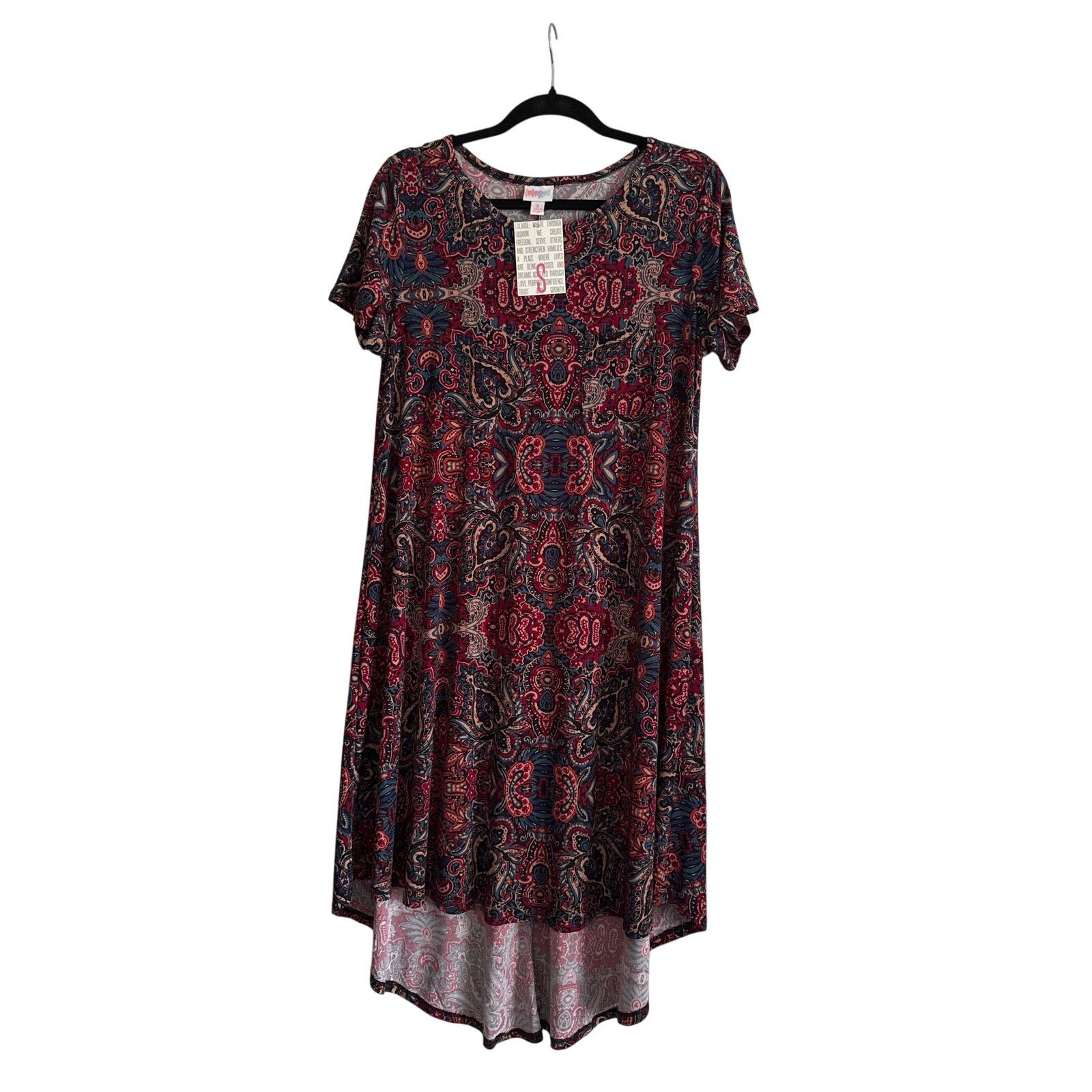 Other LuLaRoe Carly Dress US S Paisley High-Low Swing Midi Pocket Size S / US 4 / IT 40 - 2 Thumbnail