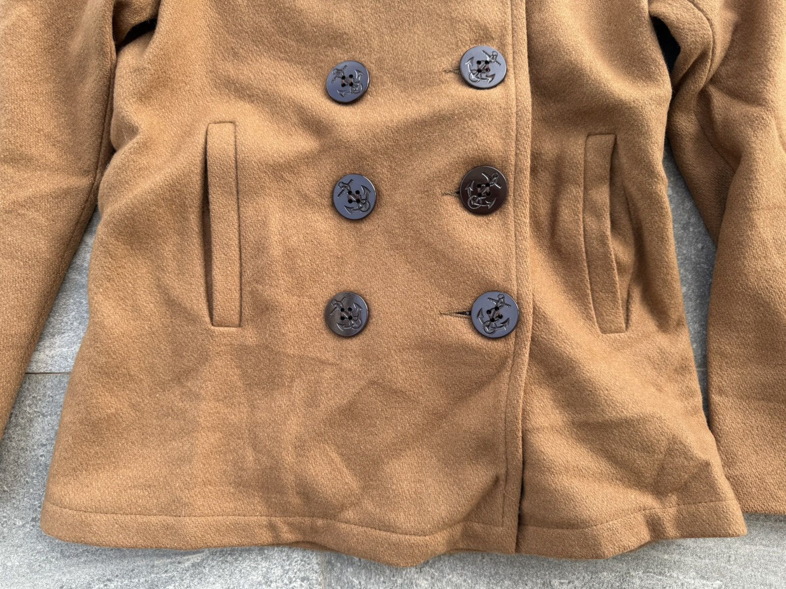 Schott Schott x Earth Music & Ecology Double Breasted Pea Coat Size S / US 4 / IT 40 - 2 Thumbnail