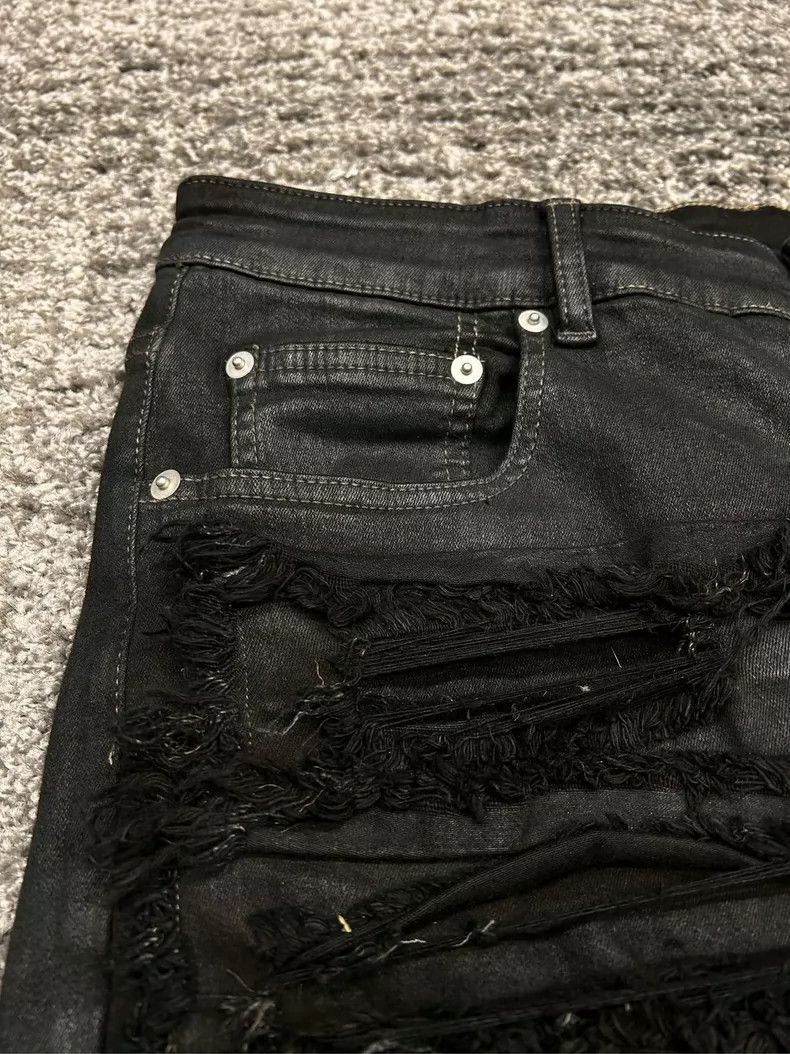 Rick Owens Rick Owens Distressed Black Jeans Size 34-2505 Size US 34 / EU 50 - 5 Thumbnail