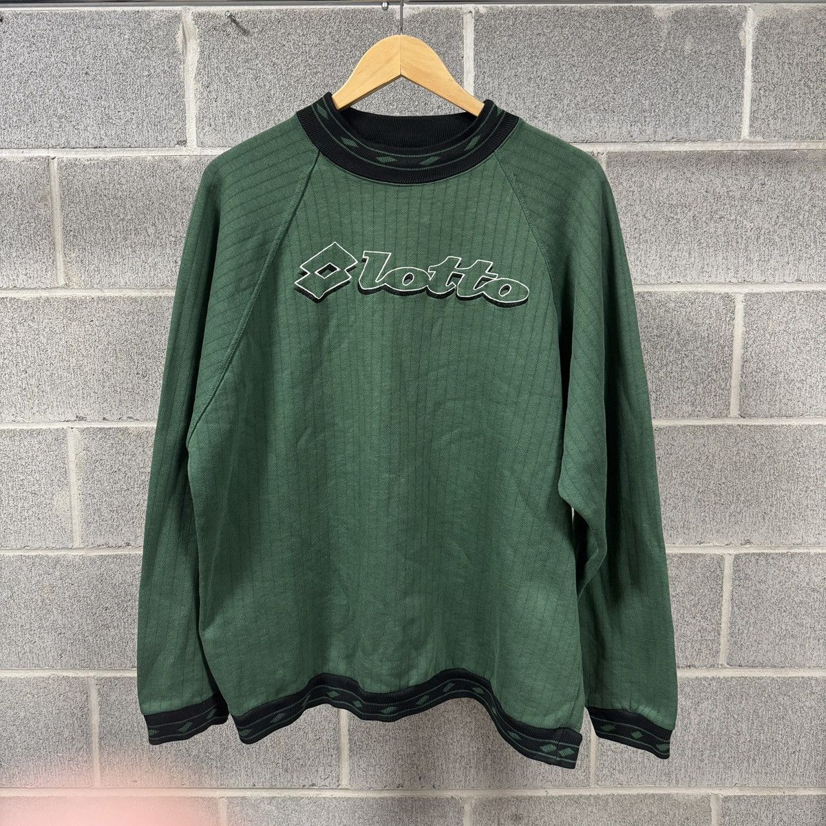 Vintage Vintage 90s Lotto Sport Embroidered Crewneck Soccer Italy Size US XL / EU 56 / 4 - 1 Thumbnail
