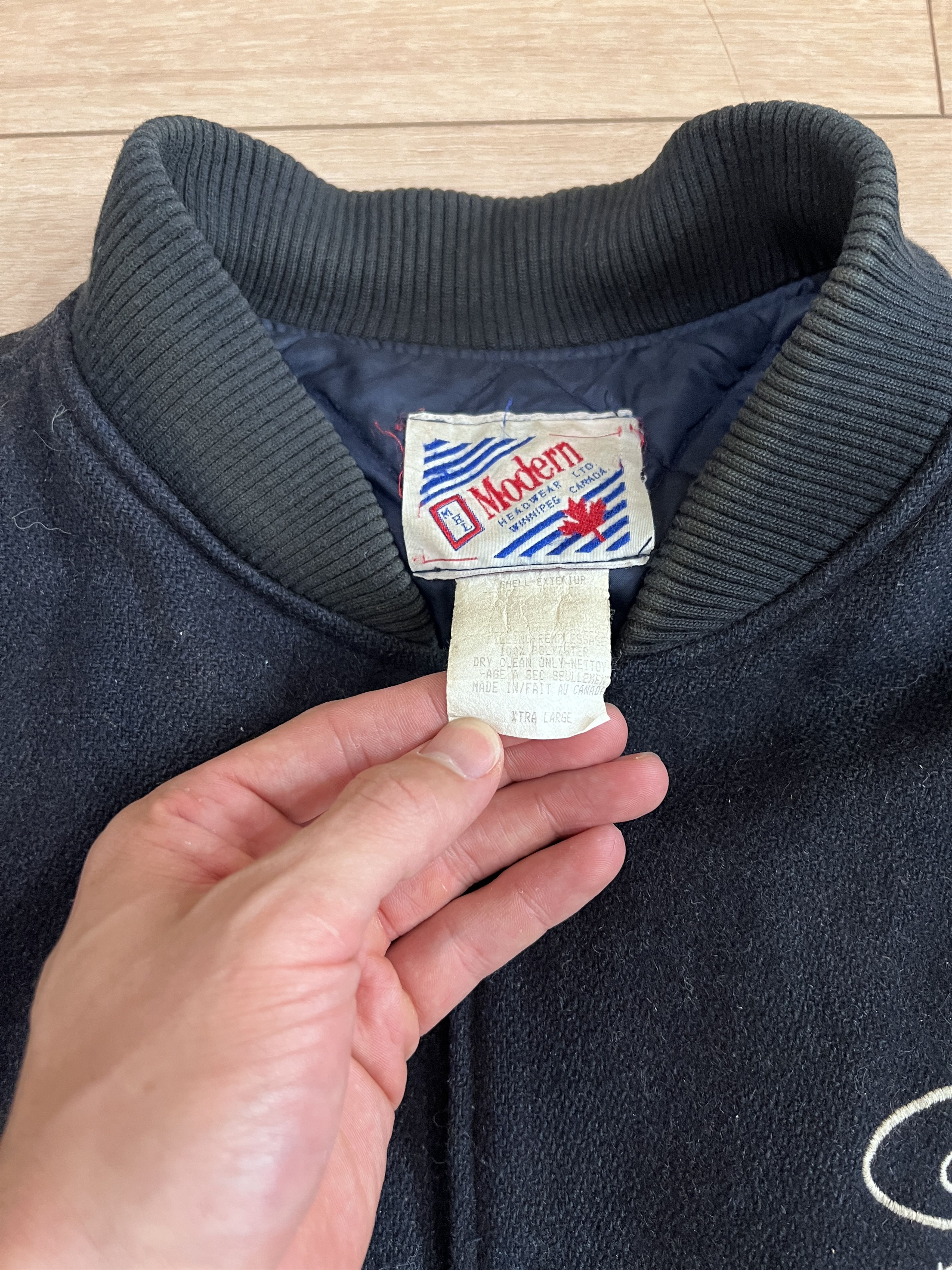 Ford Vintage Ford Explorer Navy Blue Padded Varsity Jacket Size US XL / EU 56 / 4 - 4 Thumbnail