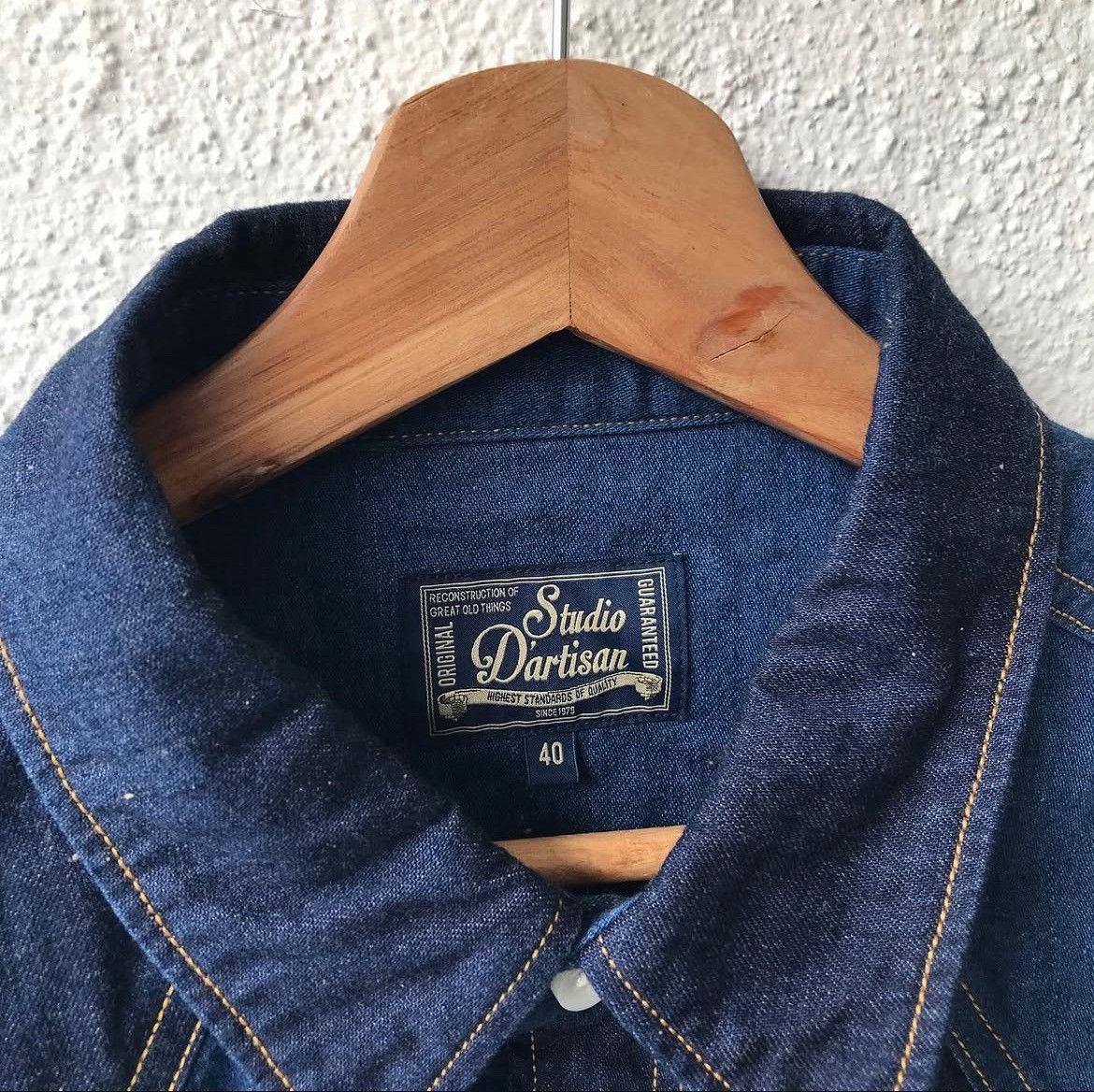 Studio D'Artisan Western Denim Shirt Size US L / EU 52-54 / 3 - 4 Thumbnail