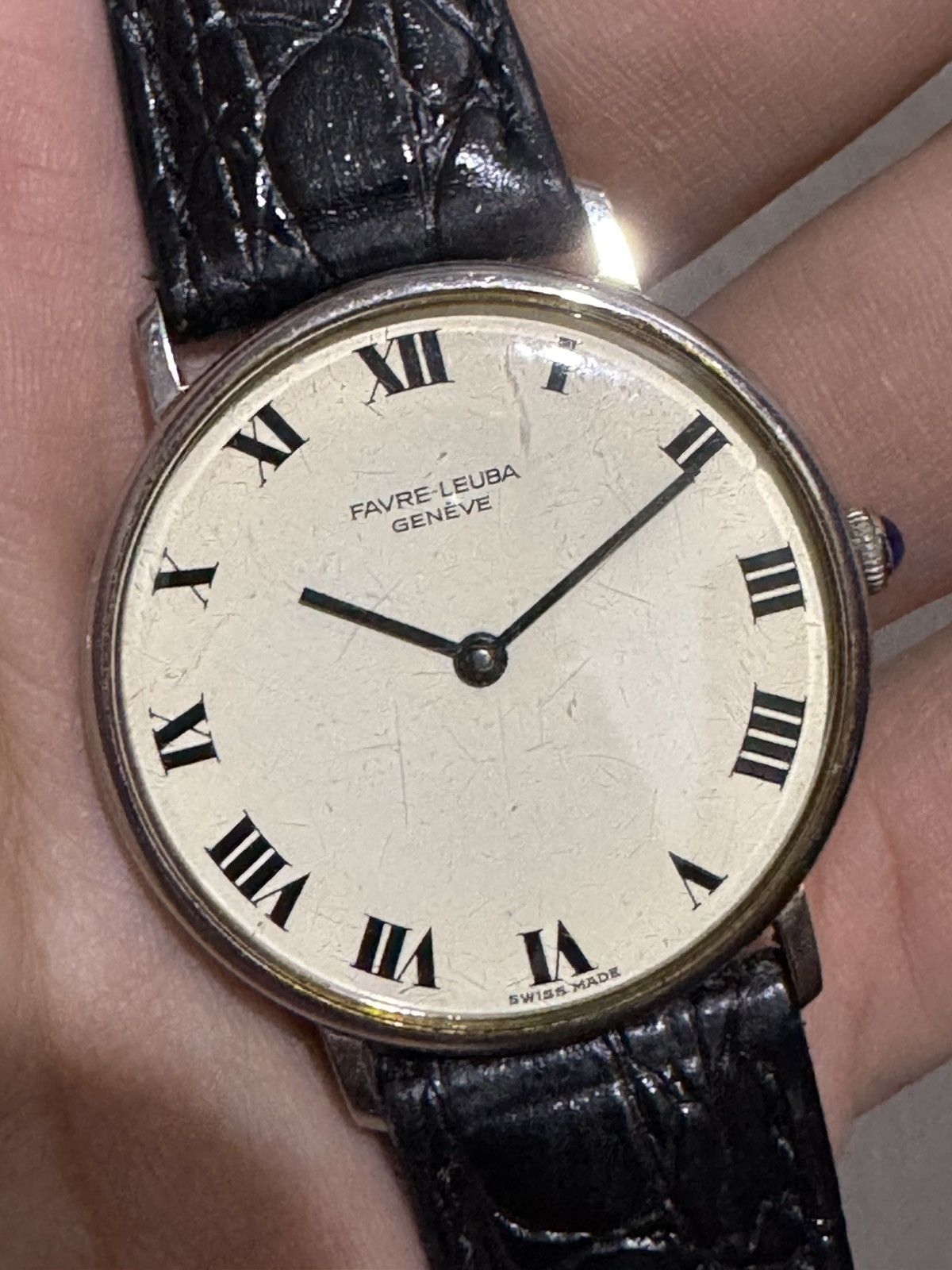 Vintage FAVRE LEUBA ROMAN NUMERAL WRIST WATCH Size ONE SIZE - 2 Thumbnail
