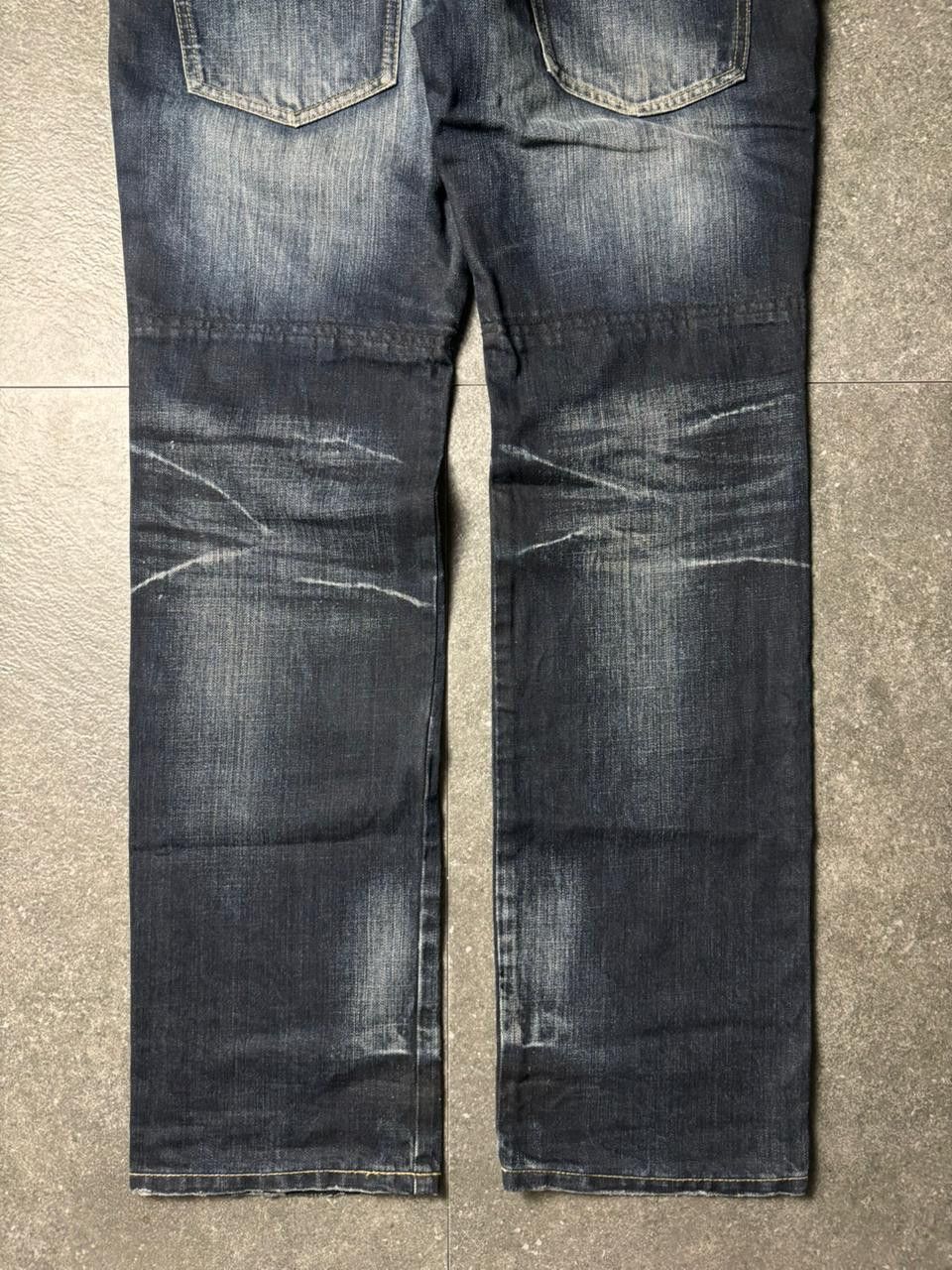 PPFM Double Waist Leather Pocket Claw Marks Jeans Size US 32 / EU 48 - 11 Thumbnail