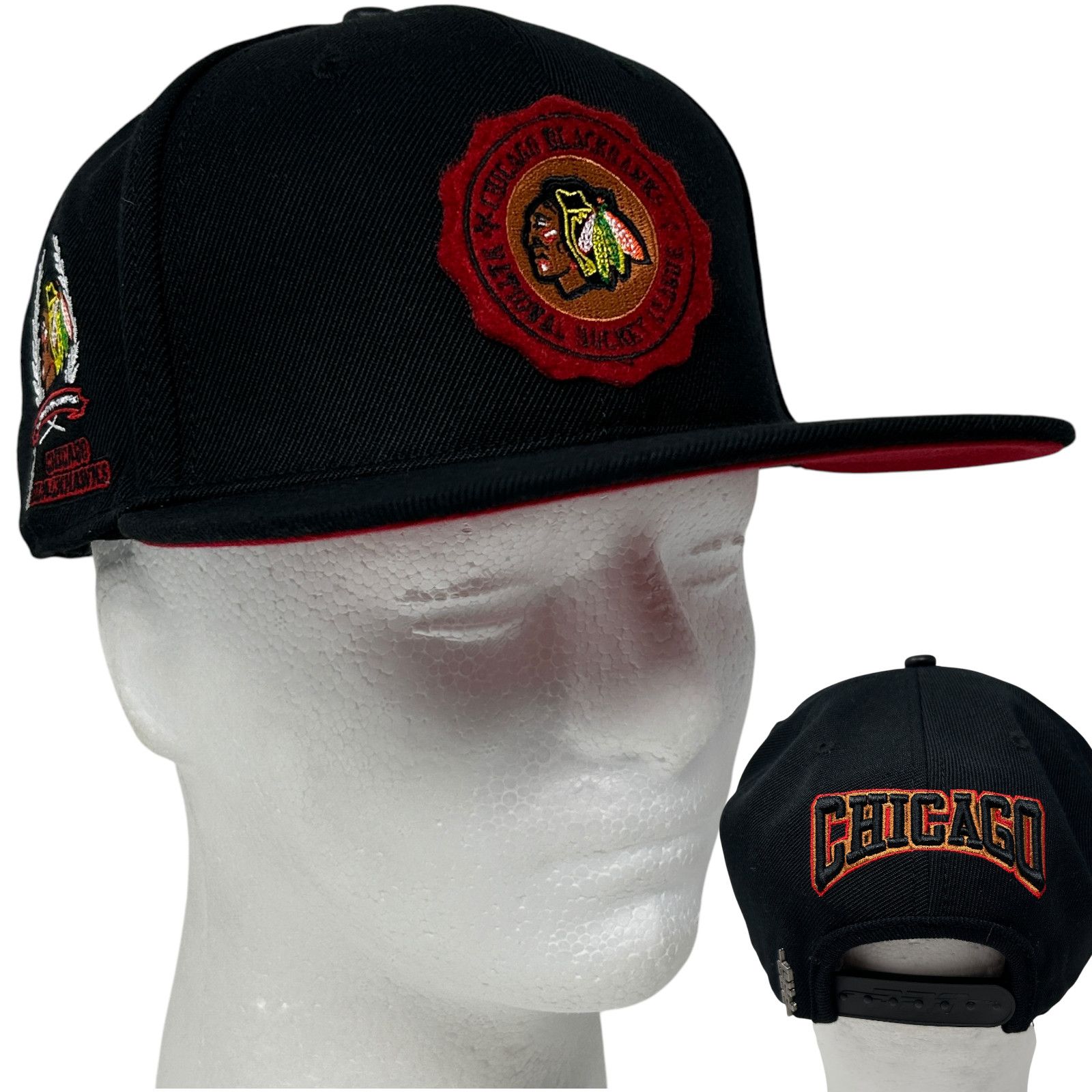 Pro Standard Chicago Blackhawks Hat Baseball Cap Stanley Cup Black Size ONE SIZE - 1 Thumbnail