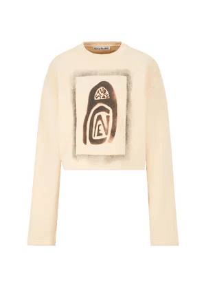 Acne Studios o1y0725 Crewneck Sweatshirt in Beige Size XXS / US 00 / IT 34 - 1 Thumbnail