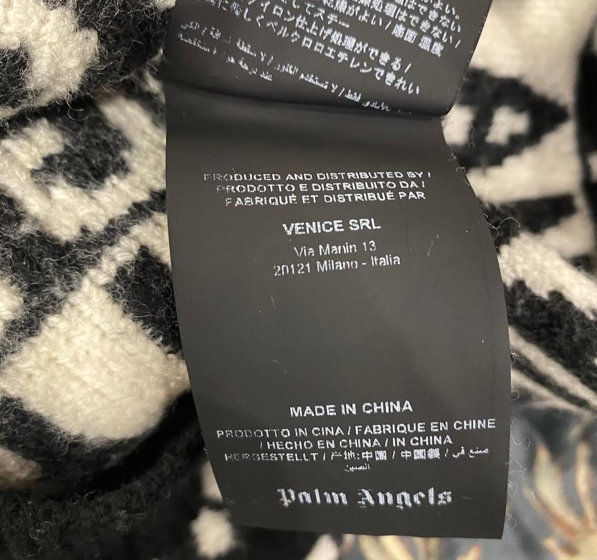 Palm Angels Palm Angel Spellout Allover Knit Sweater Size US M / EU 48-50 / 2 - 6 Thumbnail