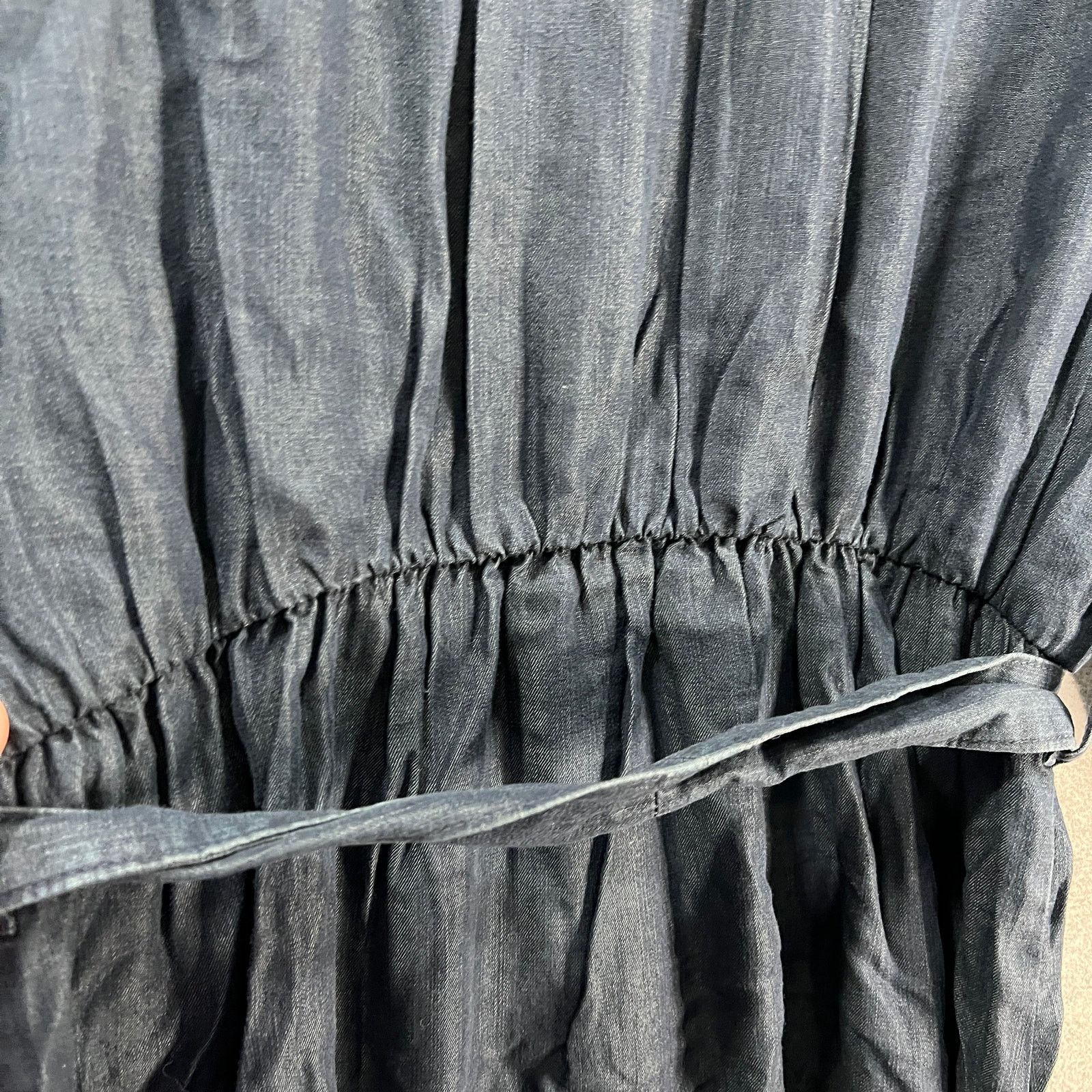 Other Side Stitch Belted Midi Dress with Curved Hem Vintag Size S / US 4 / IT 40 - 16 Thumbnail