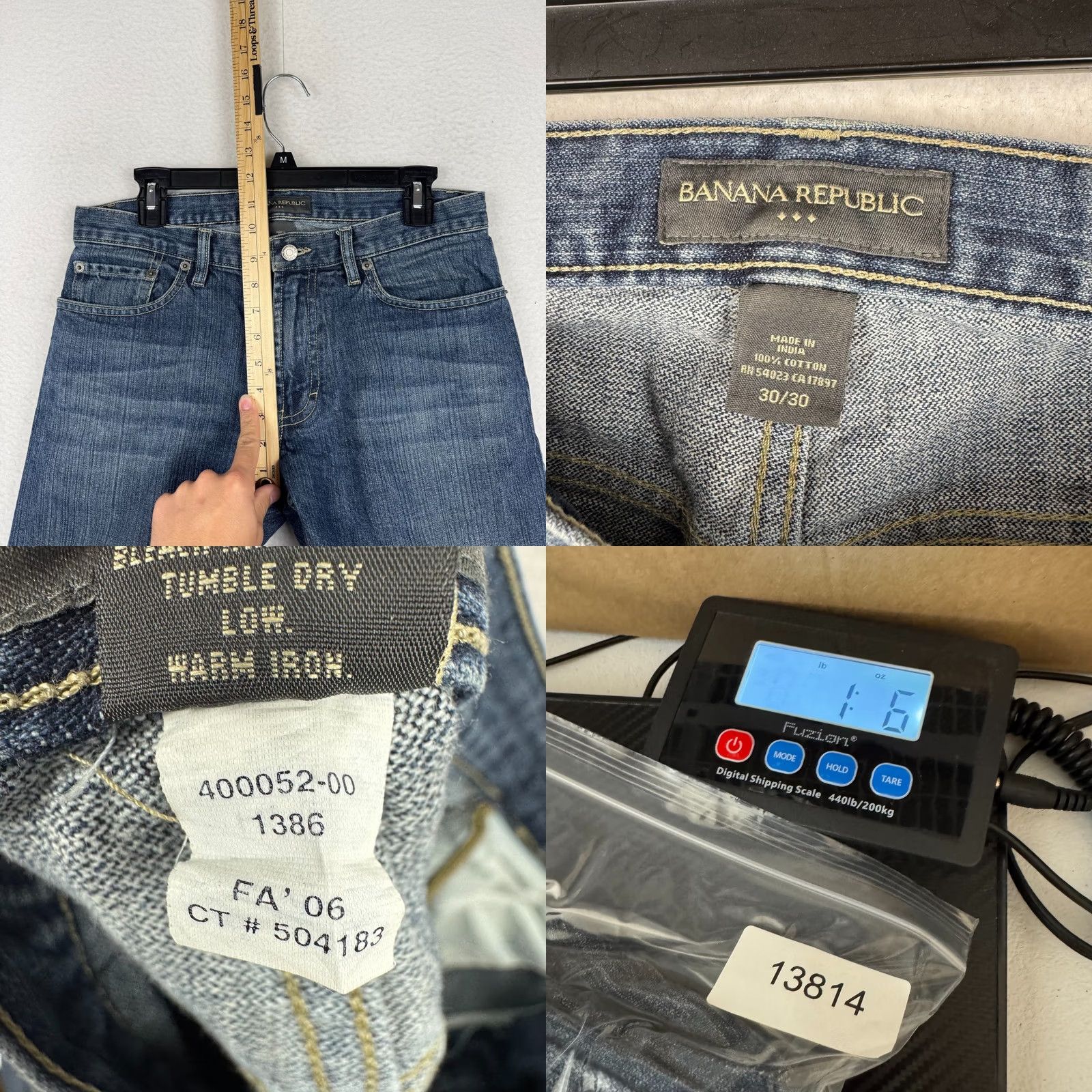 Banana Republic Banana Republic Jeans Mens 30x30 Straight Fit Denim 5-Pocket 06 Blue Regular Relaxed Vintage Y2K 2006 Mens Size US 30 / EU 46 - 8 Thumbnail