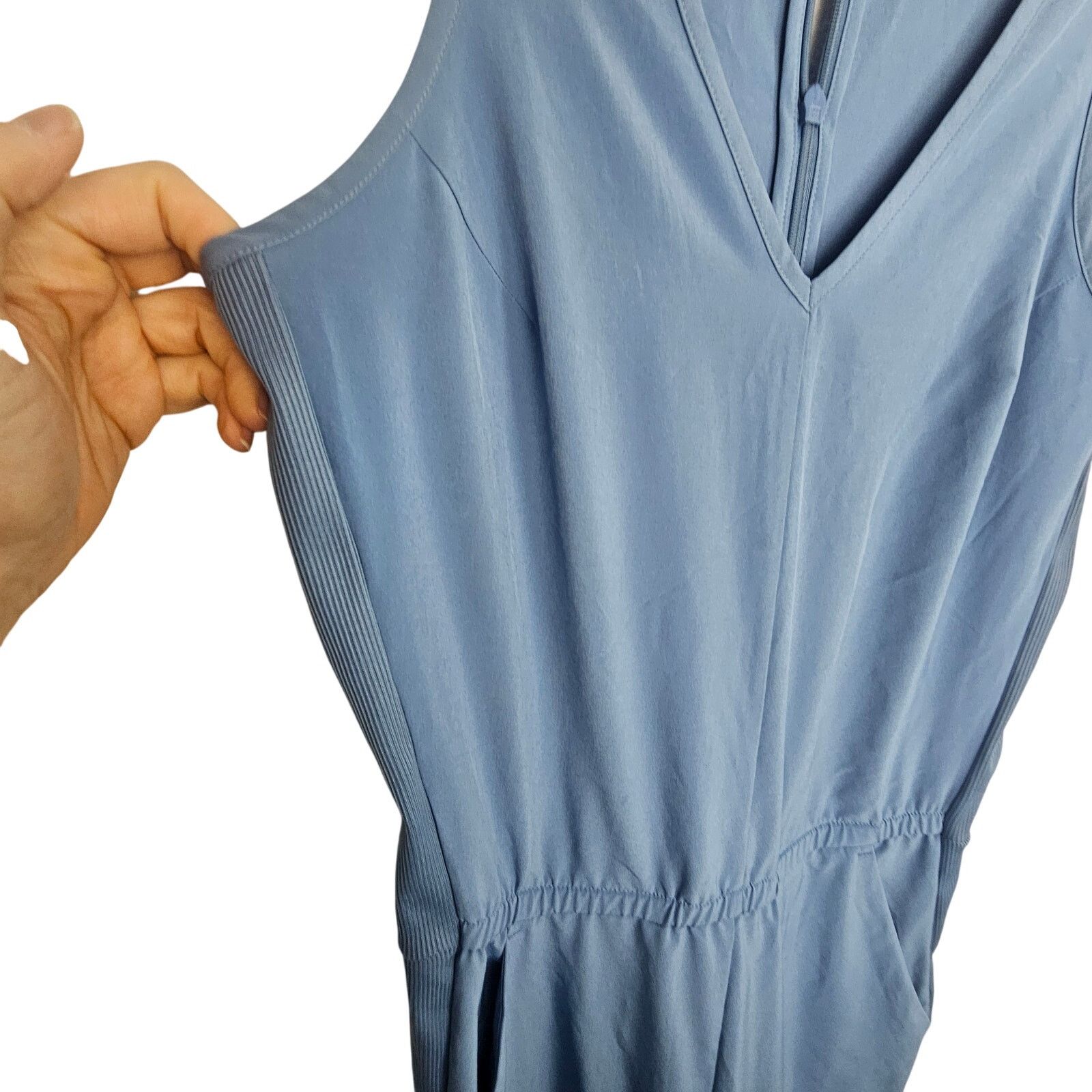 Athleta Athleta Brooklyn Jumpsuit Cottage Blue Size 2 Stretch Active Size 28" / US 6 / IT 42 - 6 Thumbnail