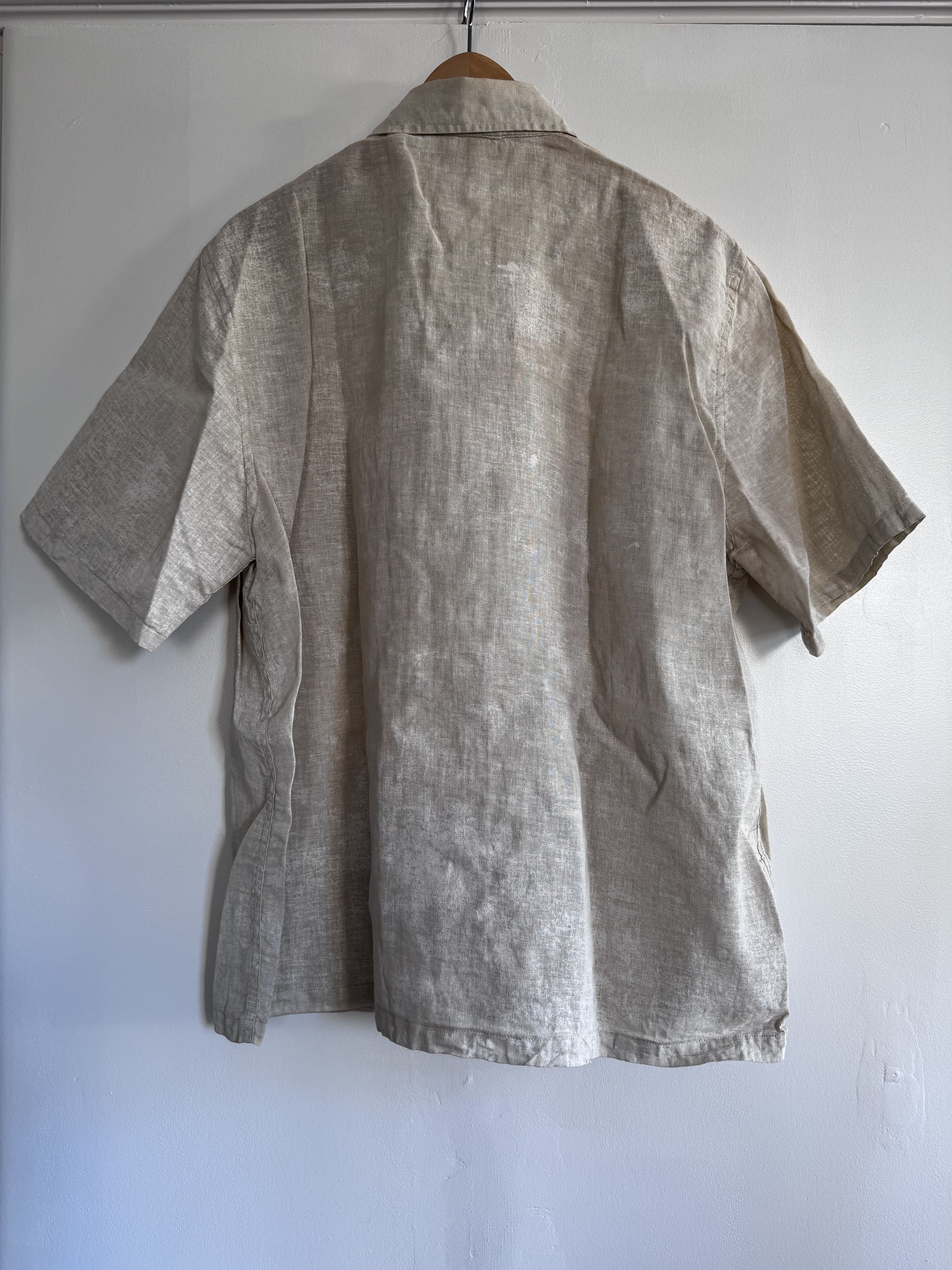 Our Legacy Our Legacy Box Coated Linen Shortsleeve Shirt Size US S / EU 44-46 / 1 - 3 Thumbnail