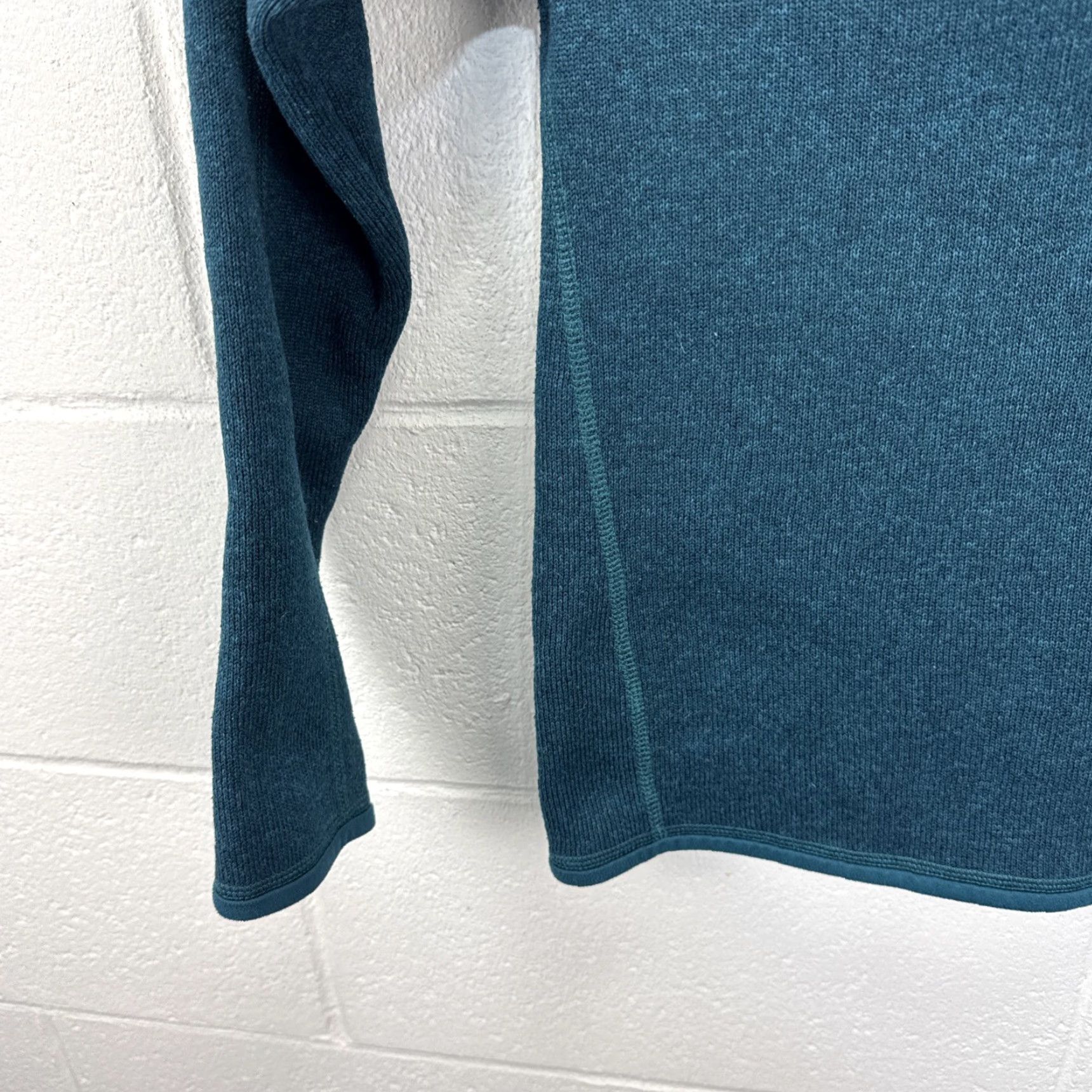 Patagonia Patagonia Sweater Women's 1/4-Zip Dark Borealis Green S Raglan Sleeve Pullover Casual Travel Fall Winter Regular Knit Zipper Size S / US 4 / IT 40 - 5 Thumbnail