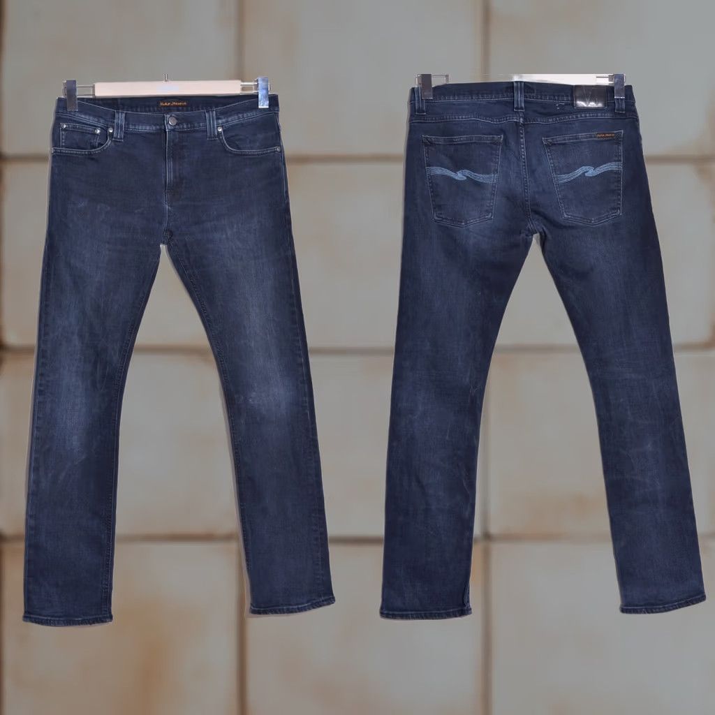 Nudie Jeans Nudie Jeans Tube Tom Slim Skinny Jeans Organic Cotton 34x32 Blue Mens Regular Denim 34 Warmth? Size US 34 / EU 50 - 1 Thumbnail