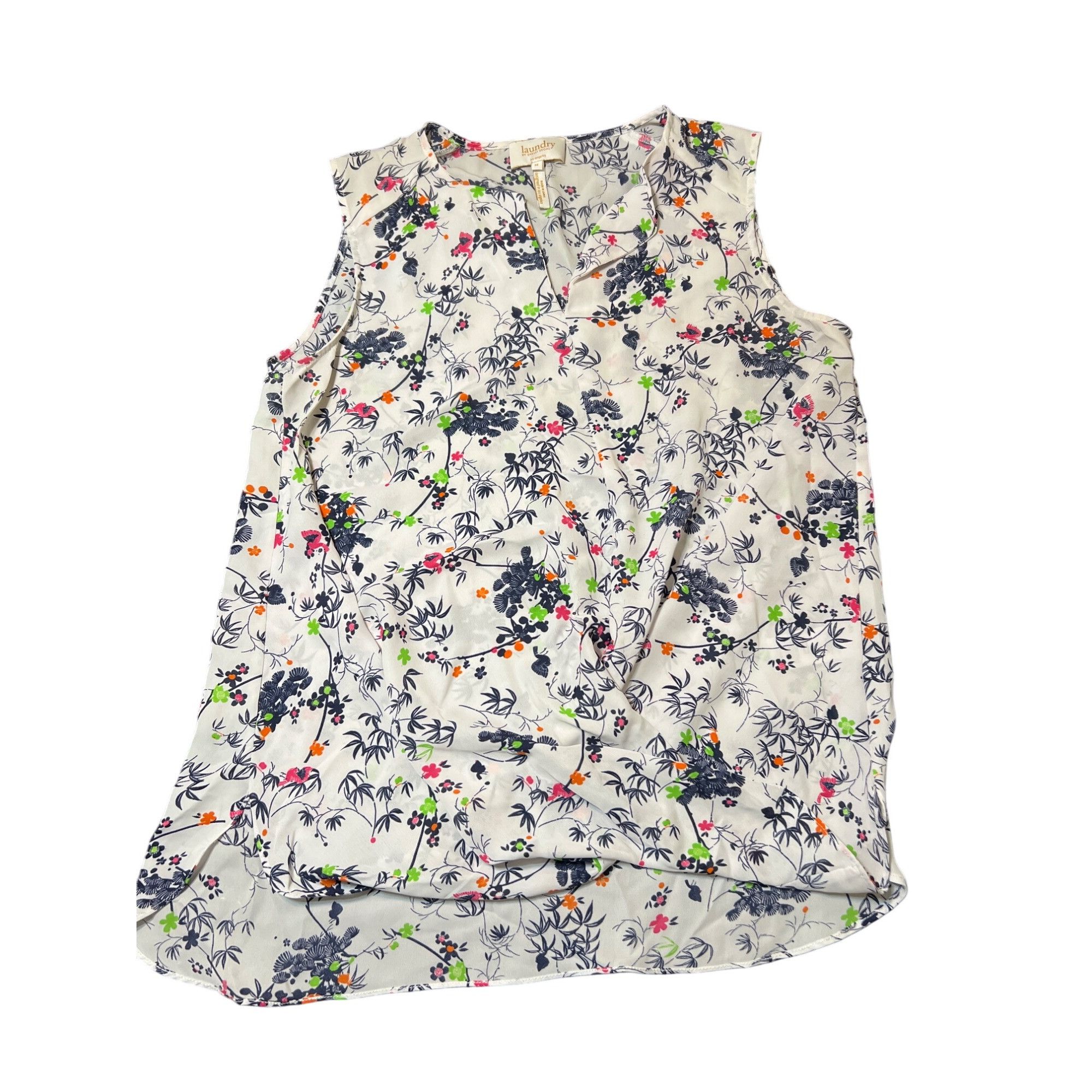 Laundry by Shelli Segal Laundry Shelli Segal Sleeveless Floral Print Blouse Polyeste Size M / US 6-8 / IT 42-44 - 1 Thumbnail