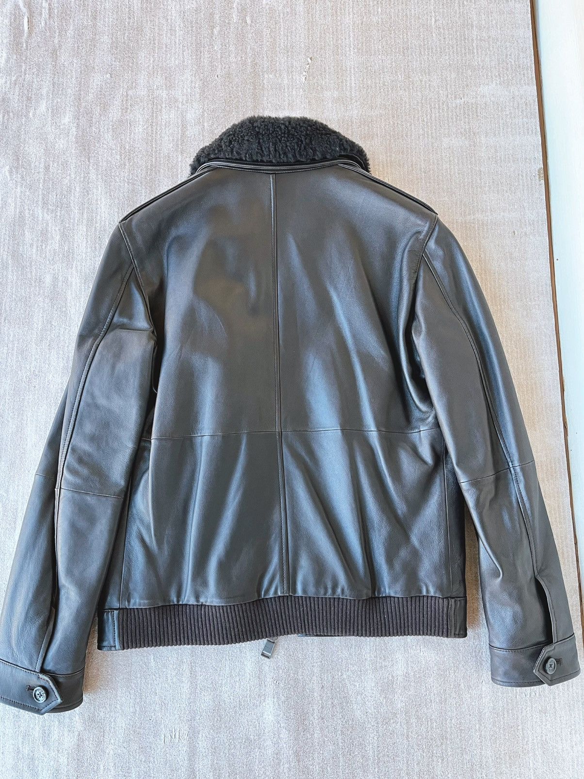 Hugo Boss Boss Pilot Leather Jacket Size US M / EU 48-50 / 2 - 4 Thumbnail