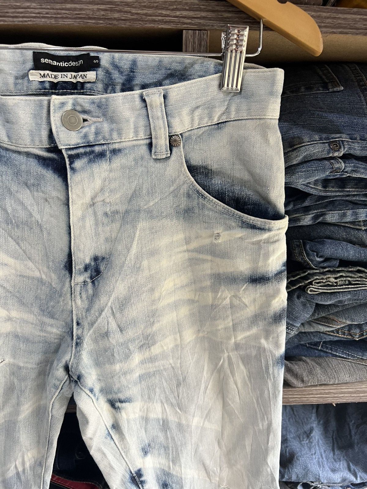semanticdesign 🔥Semantic Design Stretch Distressed Denim Size US 29 - 8 Thumbnail
