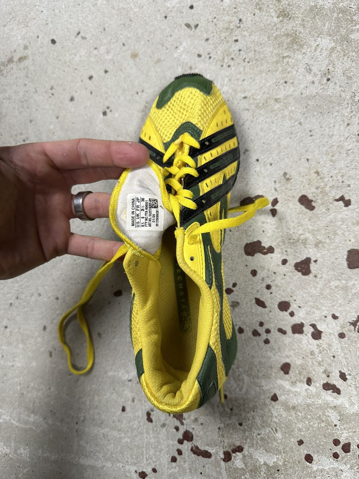 Adidas × Vintage Vintage 2005 Adidas Techstar Brazil Cosmos Racer Sneakers Size US 6.5 / EU 39-40 - 14 Thumbnail