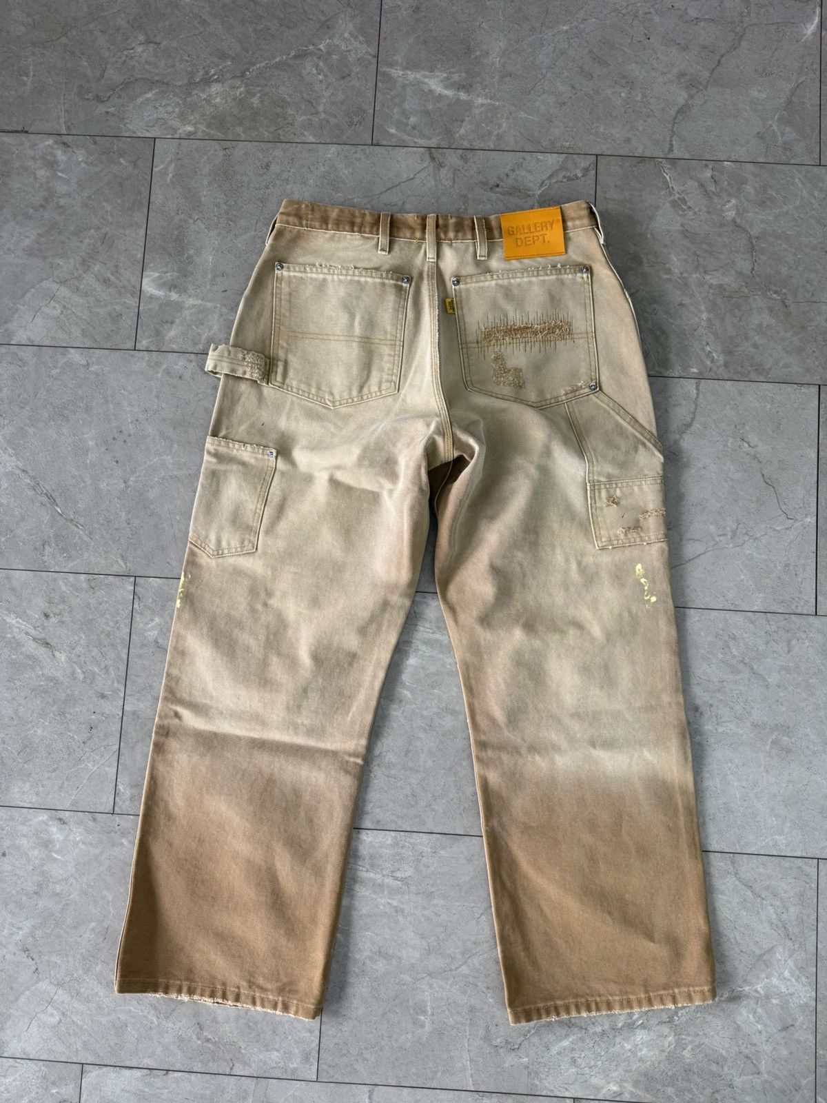 Gallery Dept. Gallery Dept Branko Carpenter Denim Jeans Tan Size US 33 - 2 Thumbnail
