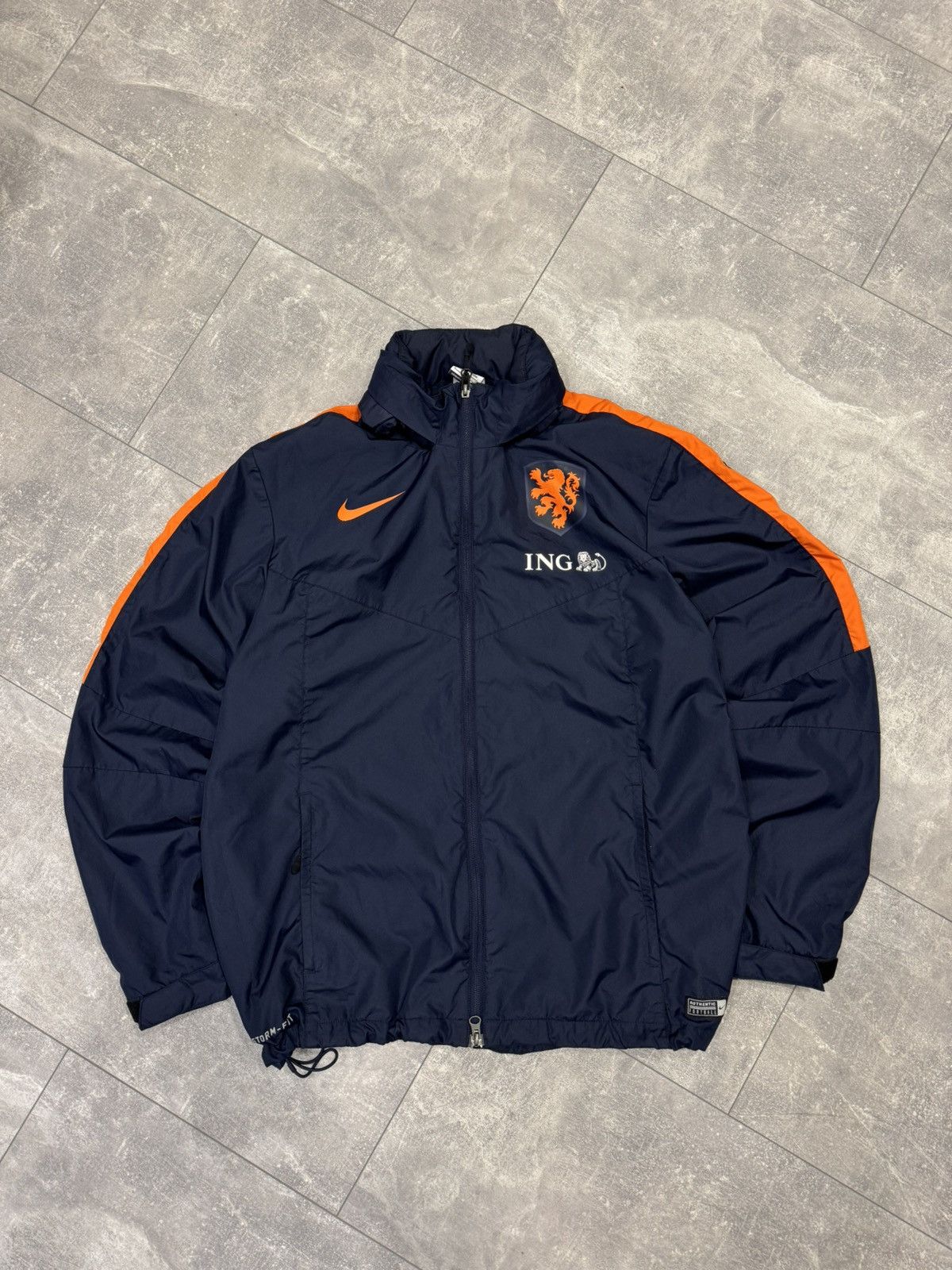 Nike Vintage Nike KNVB Nederland Track Jacket Soccer Jersey Rare Size US L / EU 52-54 / 3 - 1 Thumbnail