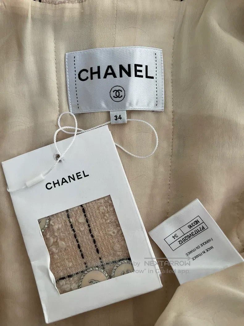 Chanel Chanel 21b pink plaid suit jacket Size XXS / US 00 / IT 34 - 3 Thumbnail