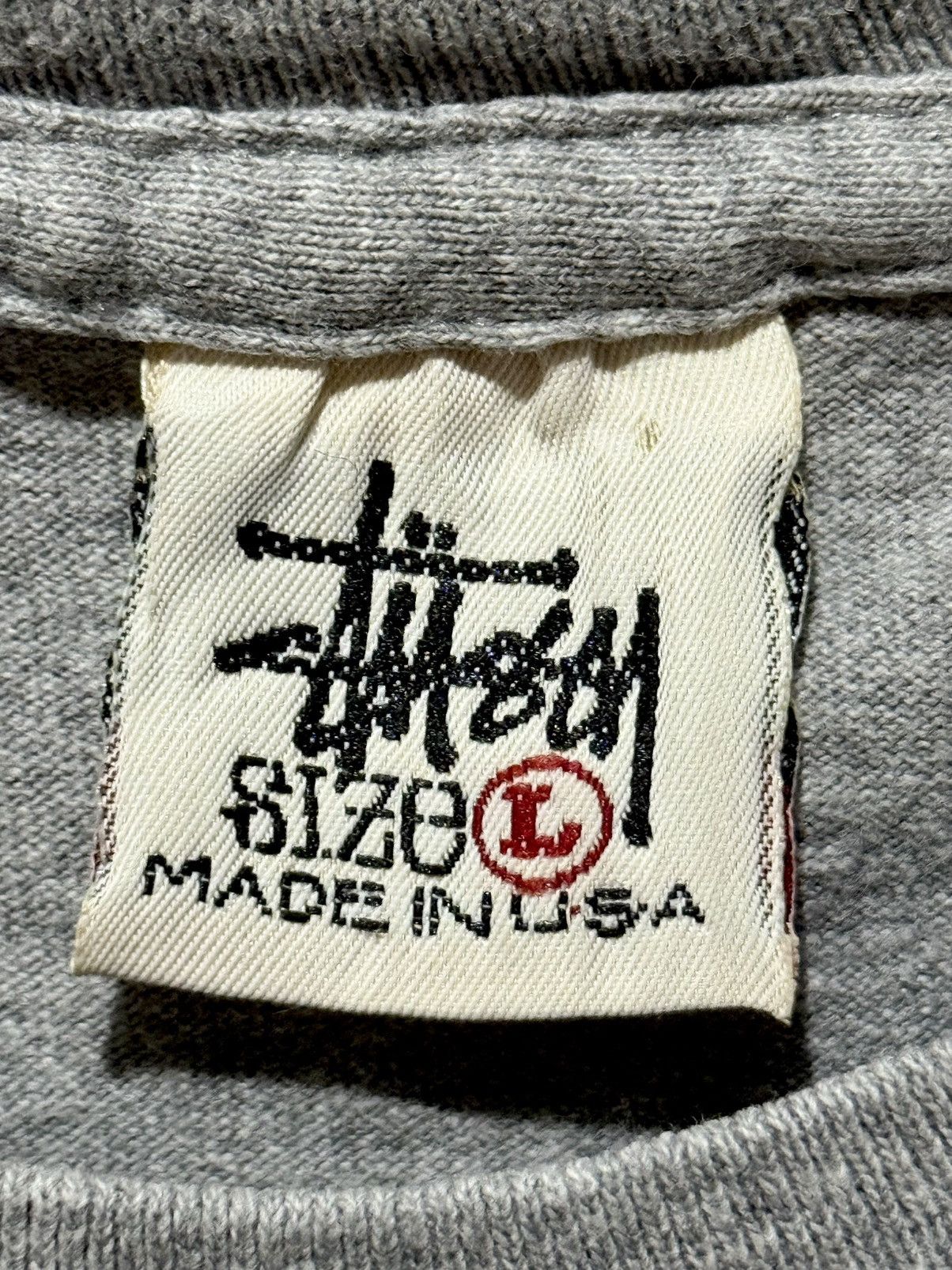 Stussy Stussy “KNOWLEDGE IS KING” 90s Vintage Tee Grey Size US L / EU 52-54 / 3 - 5 Thumbnail