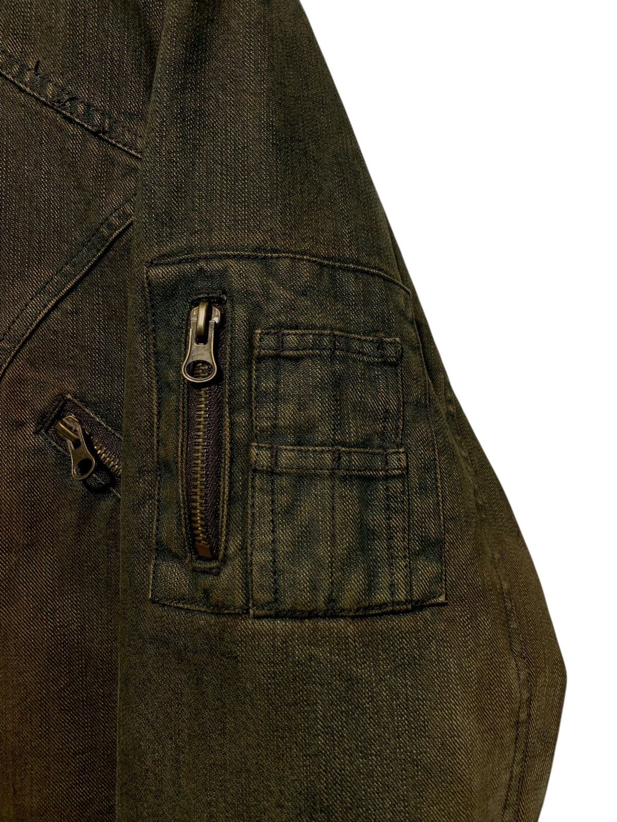 In The Attic In The Attic Mudwash bondage fur denim jacket Size US L / EU 52-54 / 3 - 5 Thumbnail