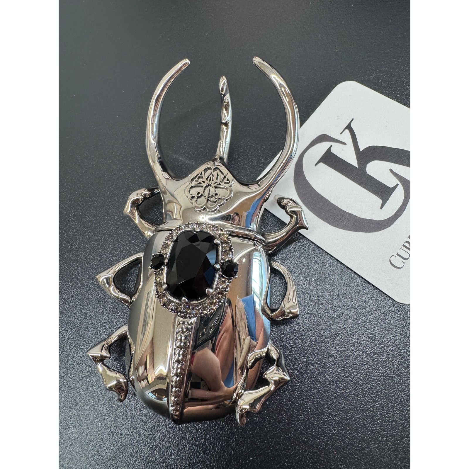 Alexander McQueen Alexander McQueen Cockroach Paperweight Silver Crystal NIB Size ONE SIZE - 3 Thumbnail