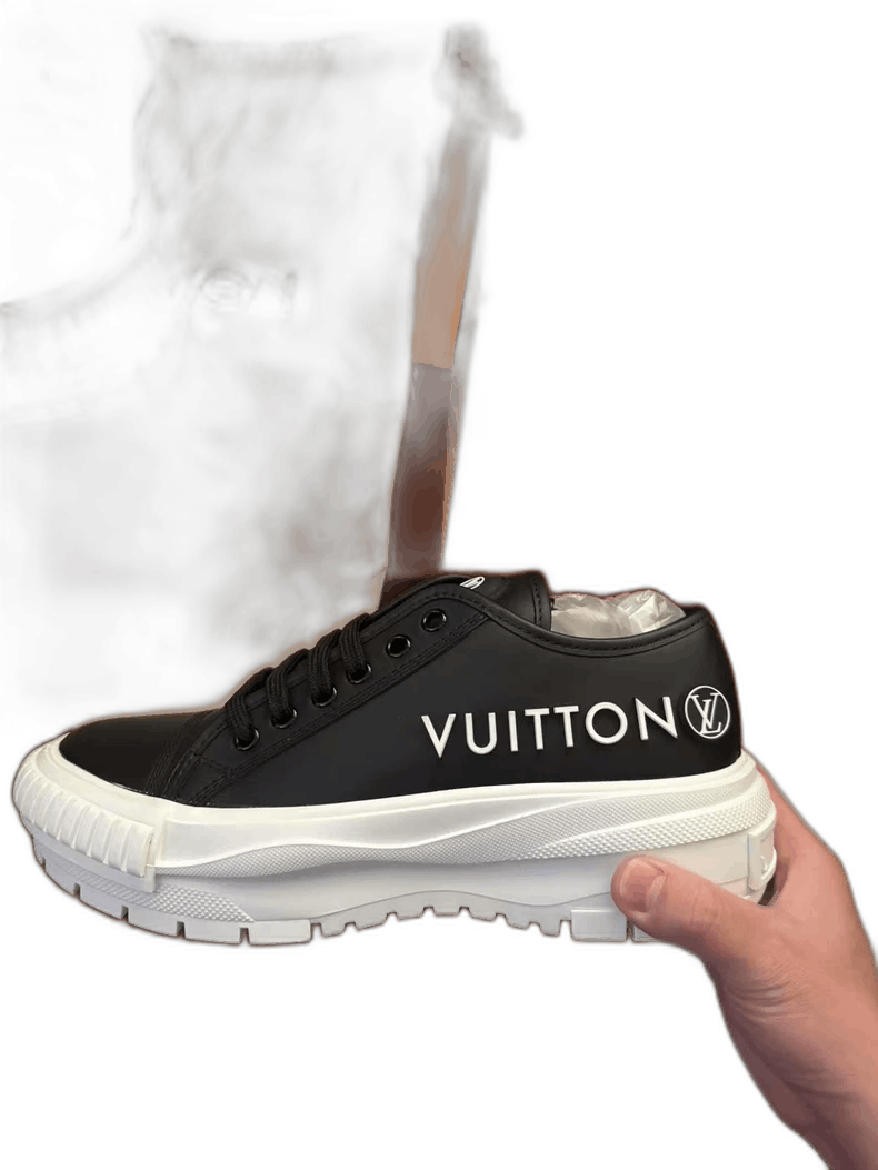 Louis Vuitton Louis Vuitton Black and White Sneakers-yf Size US 6.5 / EU 39-40 - 1 Thumbnail