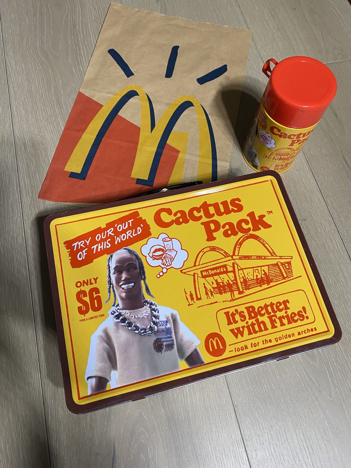 Travis Scott Travis Scott x McDonald's CJ Menu Rug | Grailed